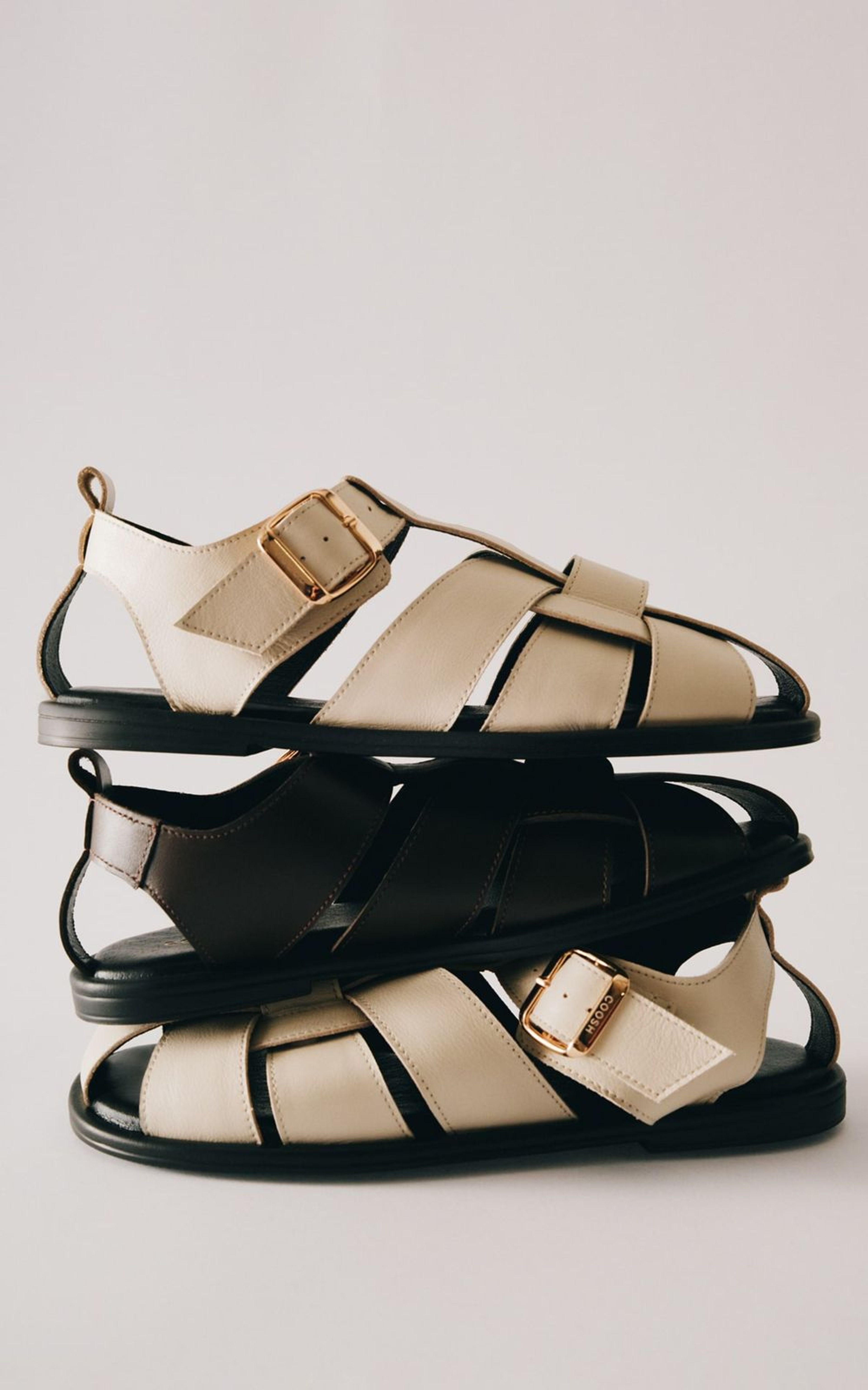 Leather Thick Sole Sandals