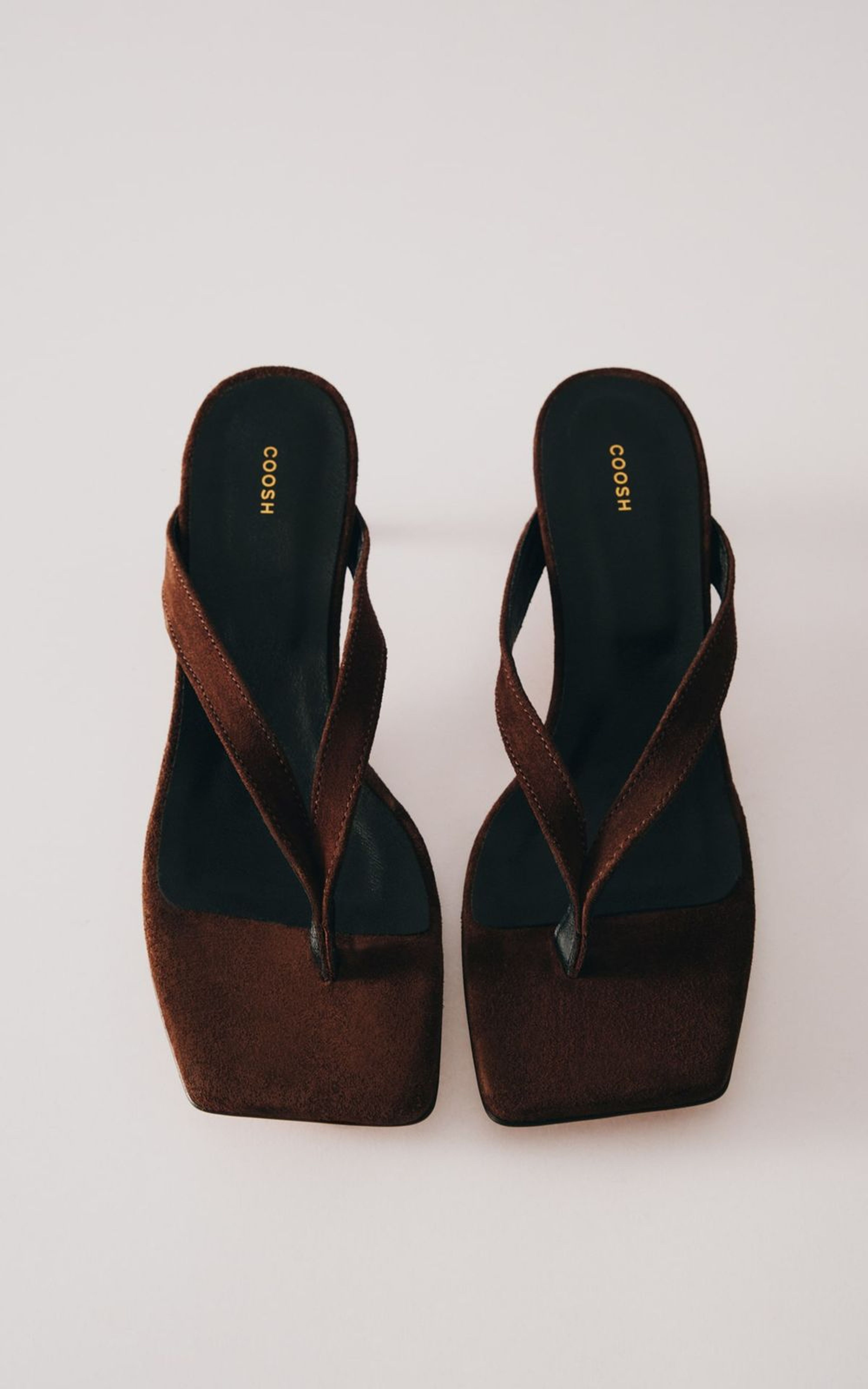 Suede Slides-Mules on Kitten Heels
