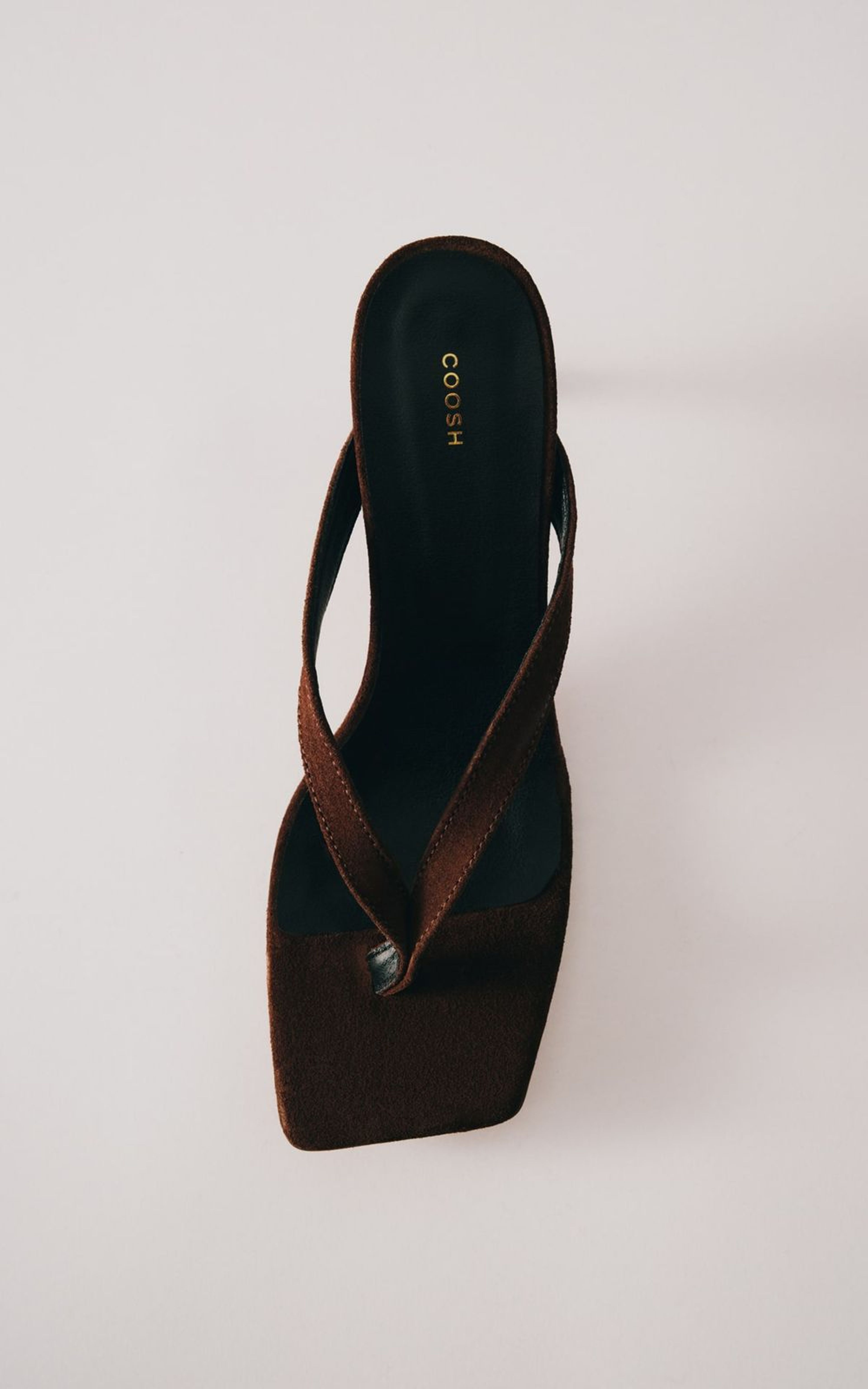 Suede Slides-Mules on Kitten Heels