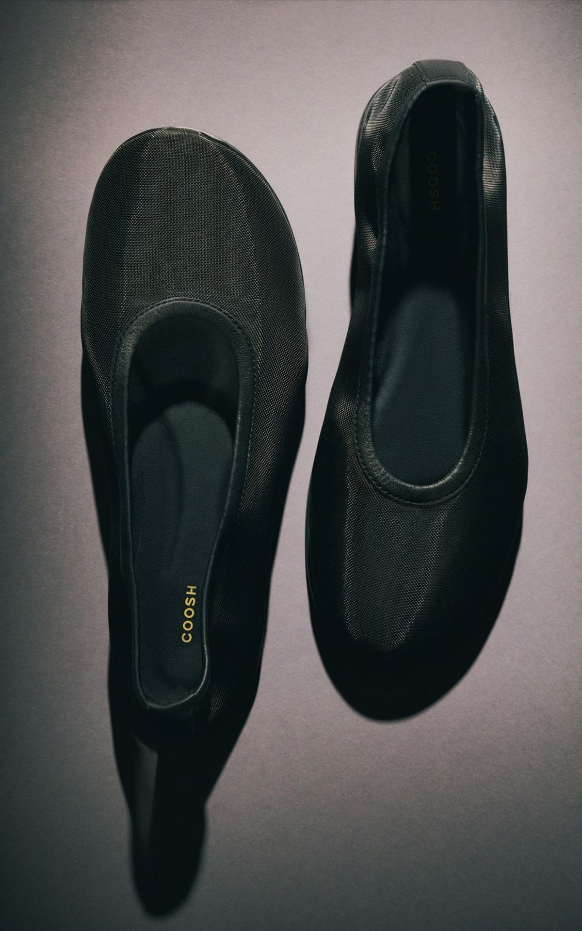 Round Toe Translucent Mesh Ballet Flats