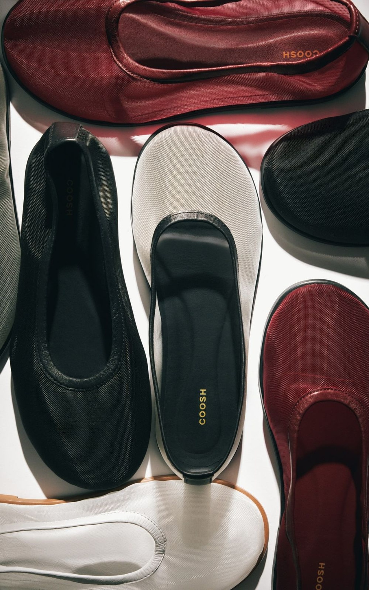 Round Toe Translucent Mesh Ballet Flats