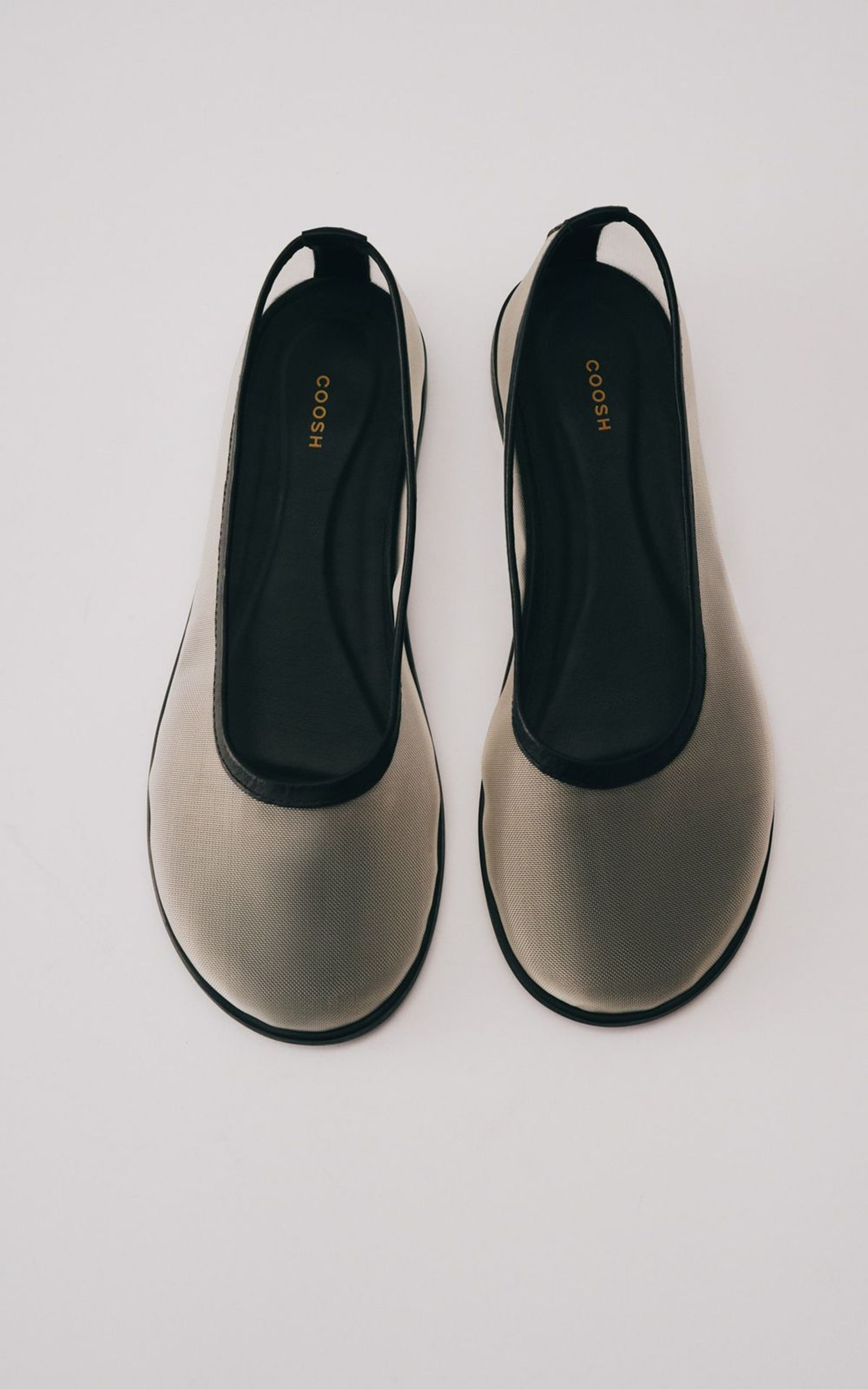 Round Toe Translucent Mesh Ballet Flats