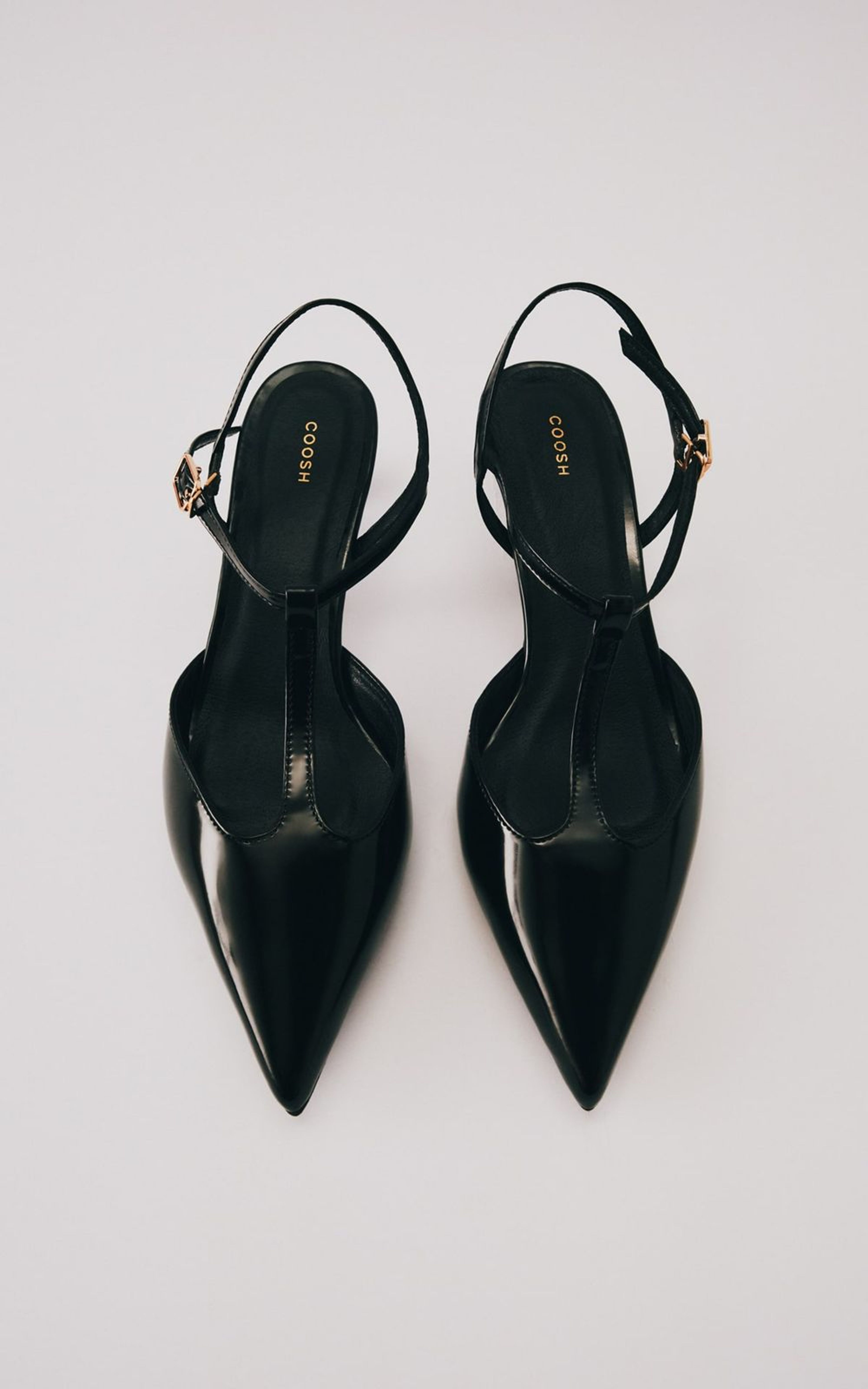 LINN Patent Leather Slingbacks