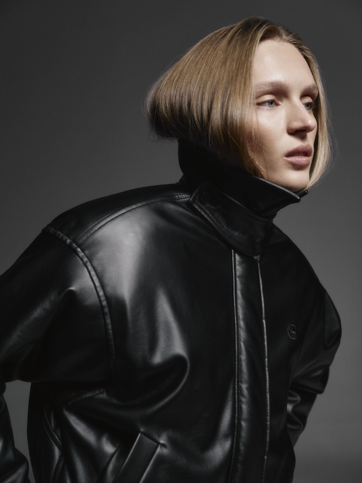 Insulated Puffed Bomber Jacket