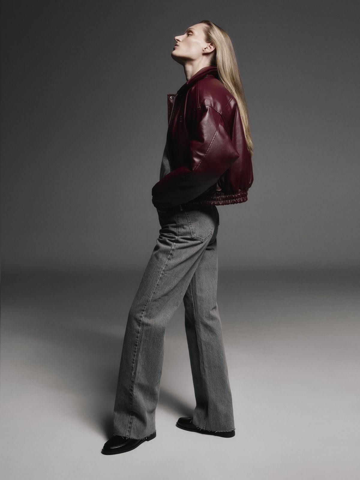 Insulated Puffed Bomber Jacket
