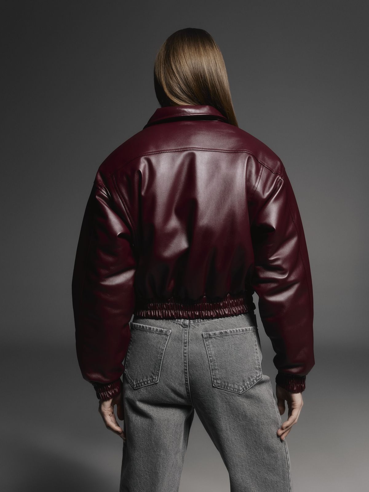 Insulated Puffed Bomber Jacket