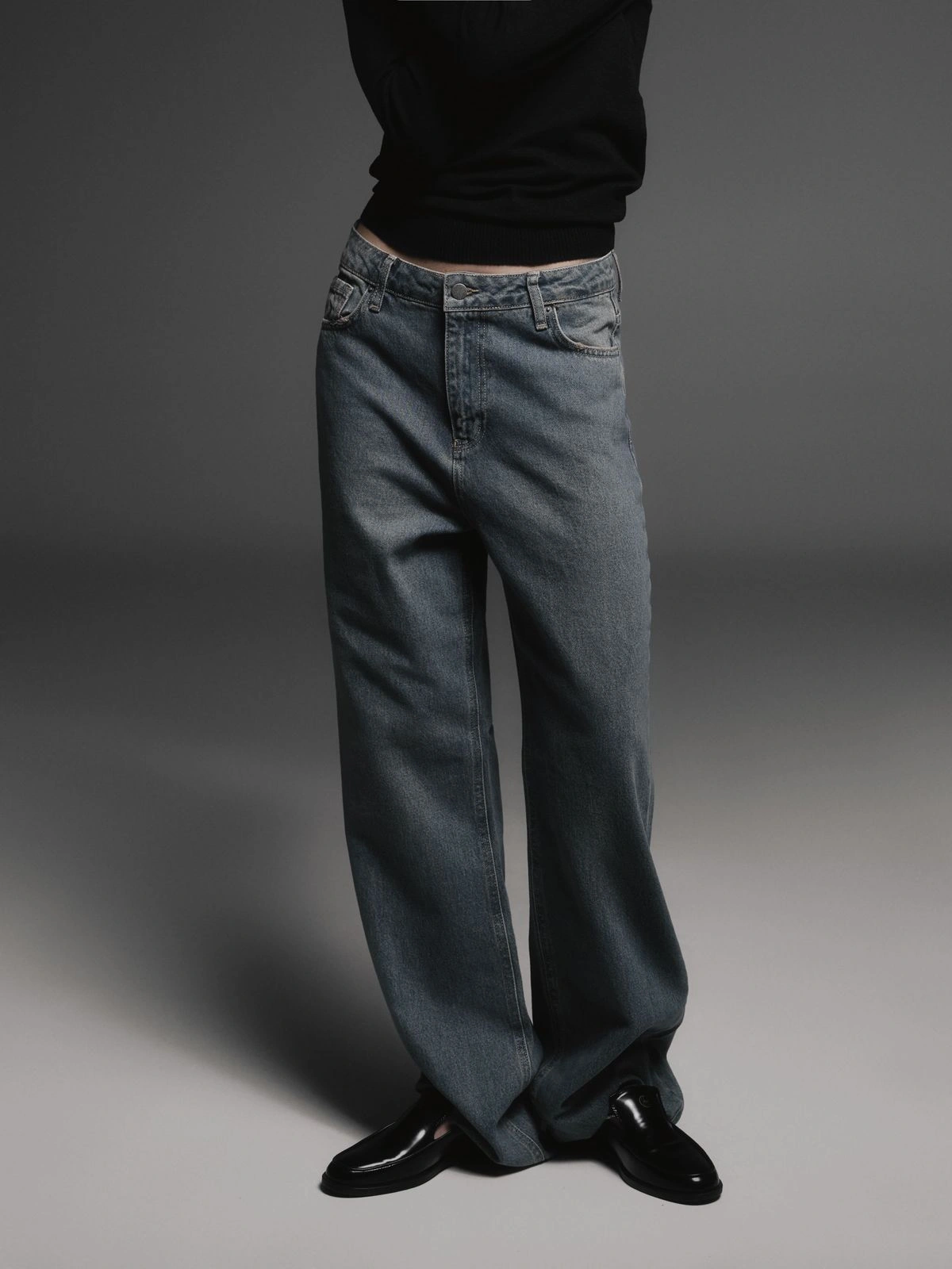 Vintage Style Low Rise Jeans