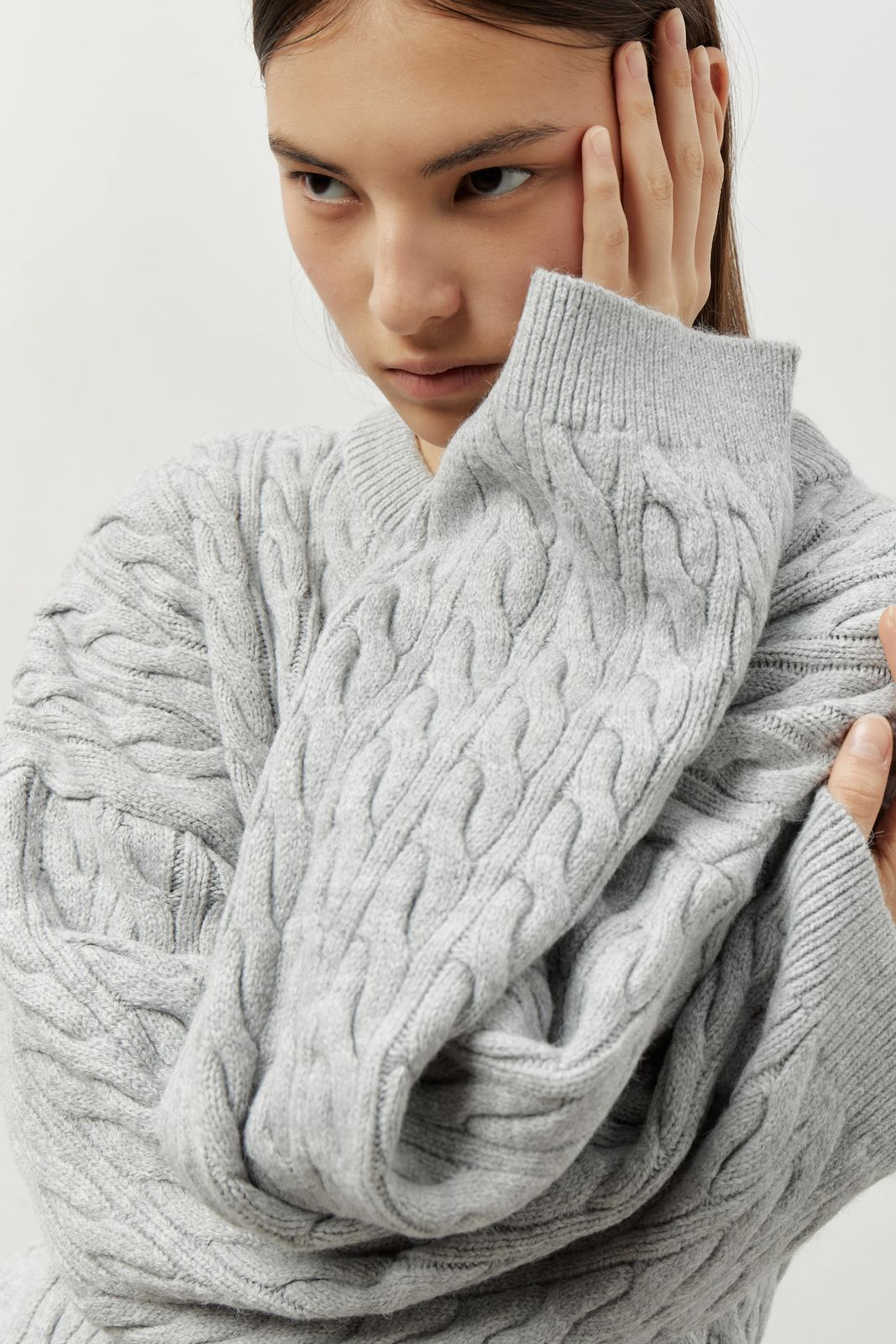 LILAH Knitted Braided Suit - Grey | COOSH