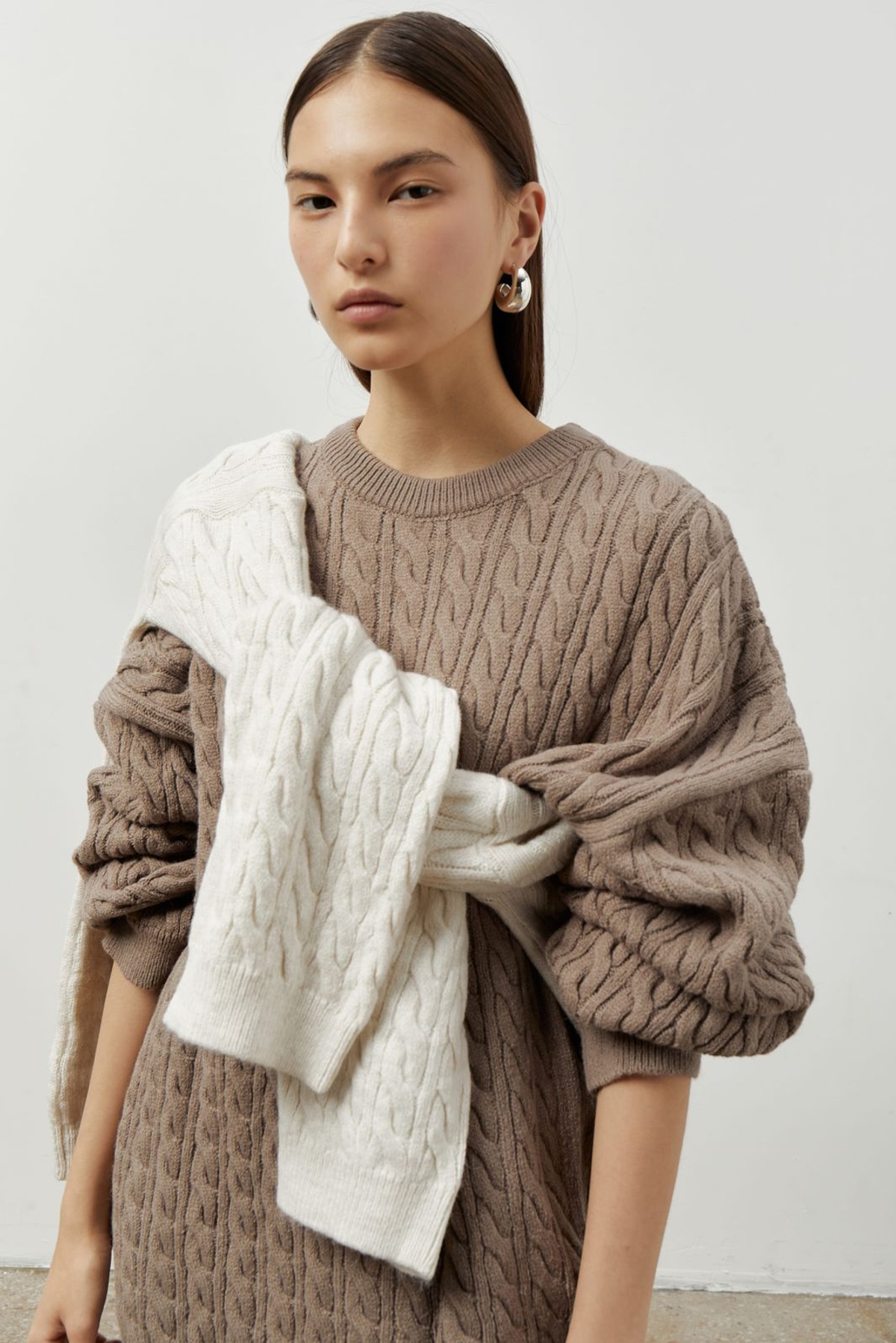 Dzianinowy Komplet LILAH w Warkocz