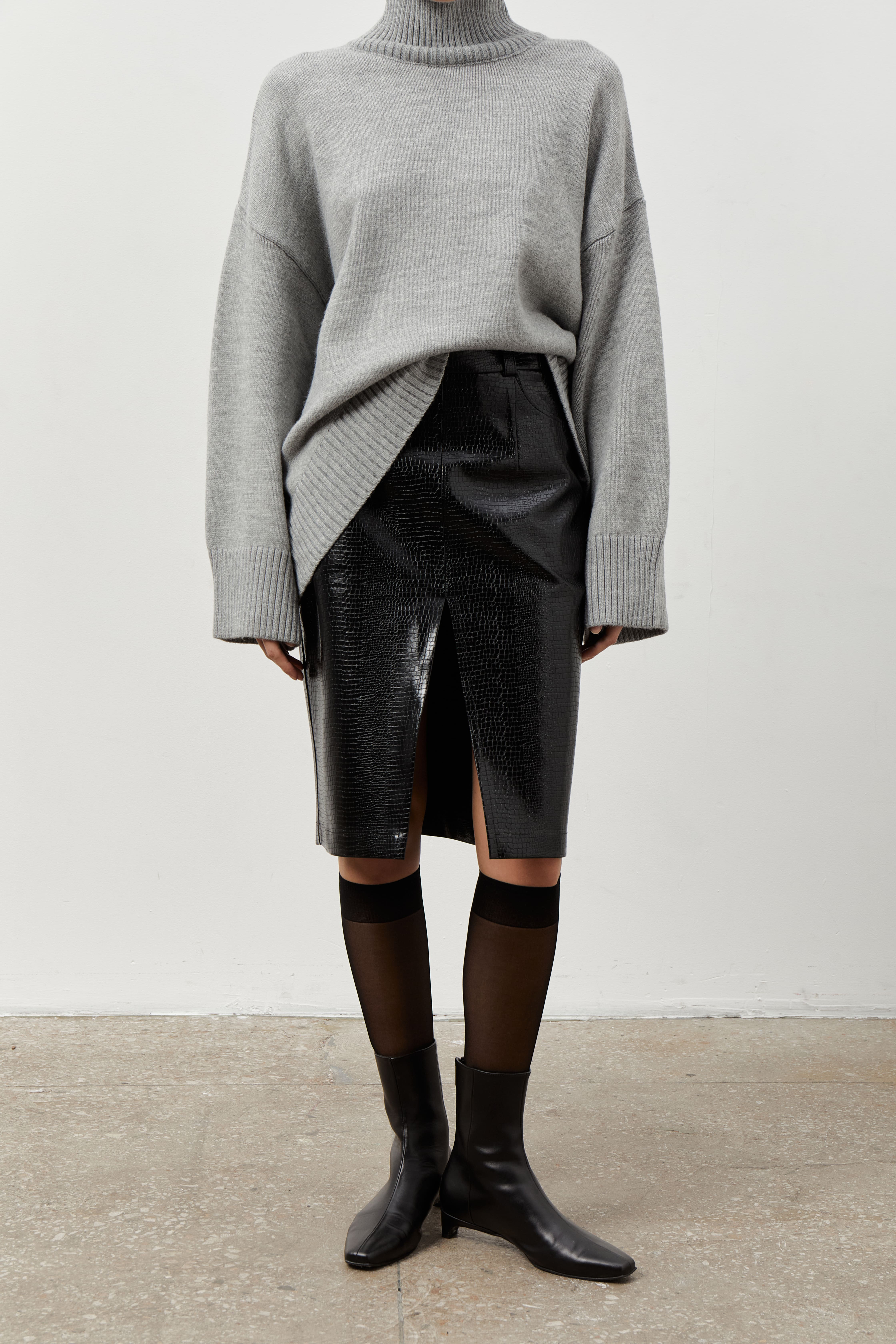 無料配送 ◆ SCULPTOR ◆ Western Faux Leather Micro Skirt coosh16864__preview.jpg