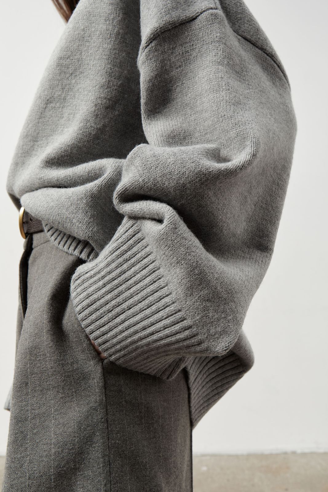 SOLOTRE 売れ筋商品|||ソロトレ ニット&セーター アウター レディース Sweaters Grey SOLOTRE ソロトレ ニット&セーター アウター レディース