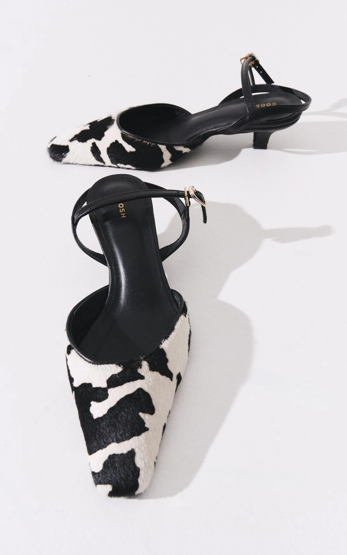 COW Slingbacks with Shaggy Texture