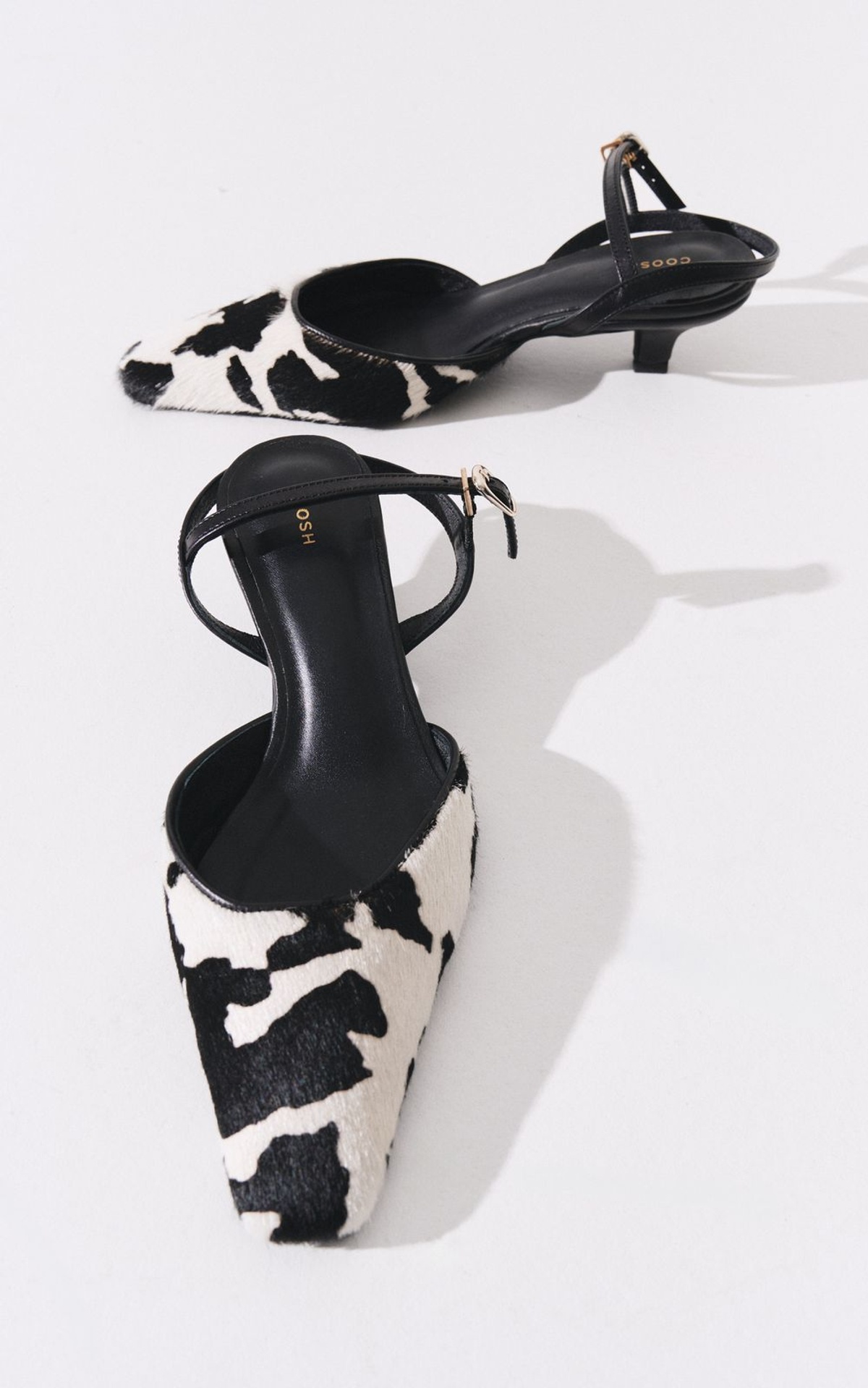 COW Slingbacks with Shaggy Texture
