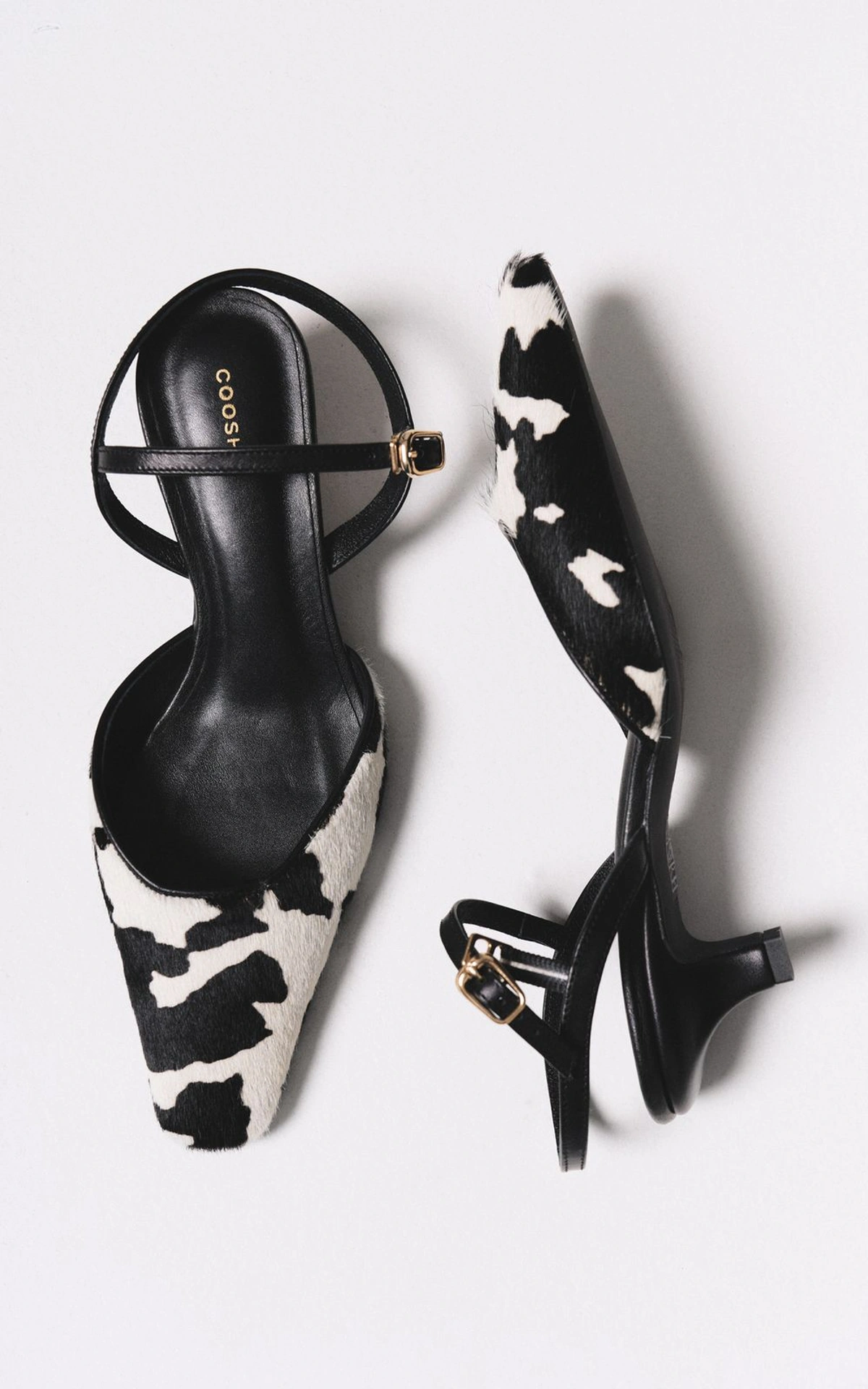COW Slingbacks with Shaggy Texture
