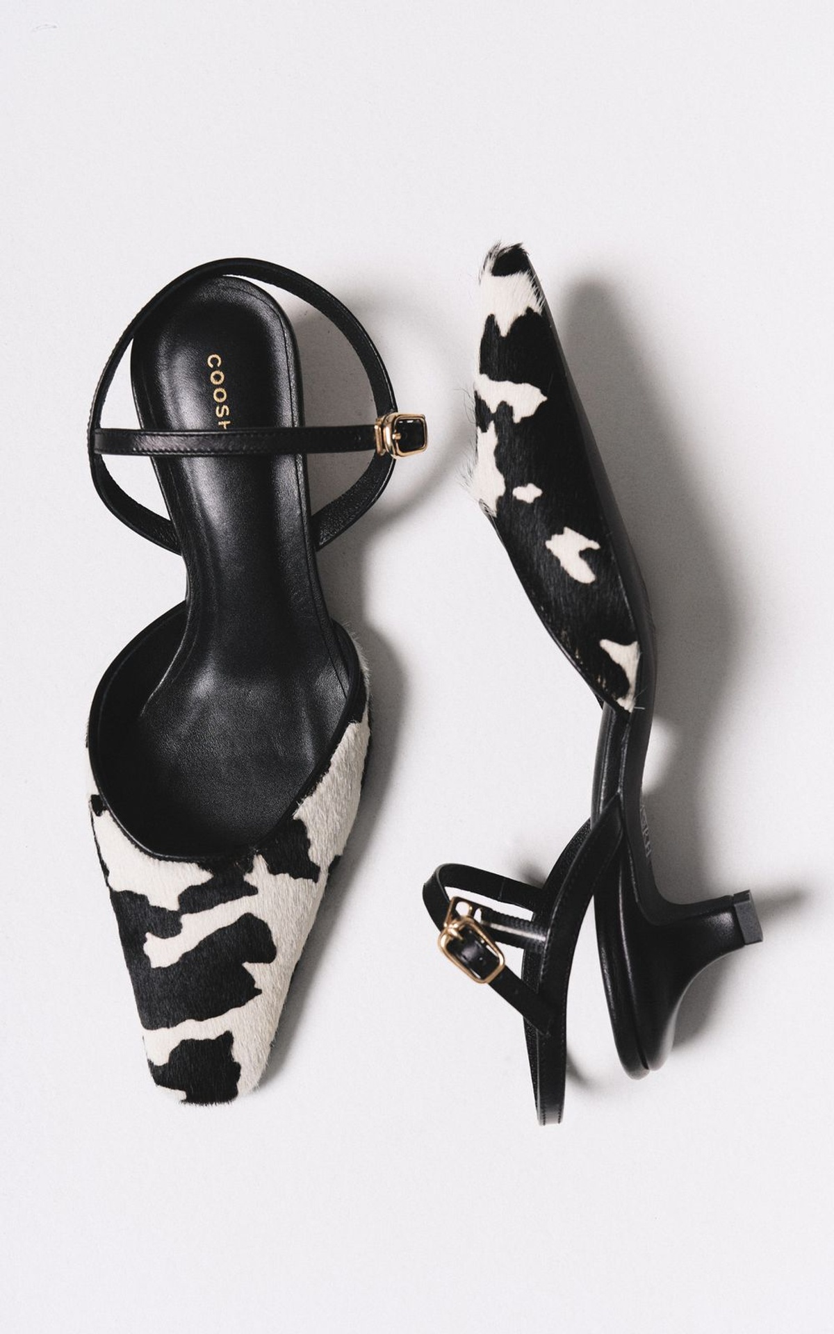 COW Slingbacks with Shaggy Texture