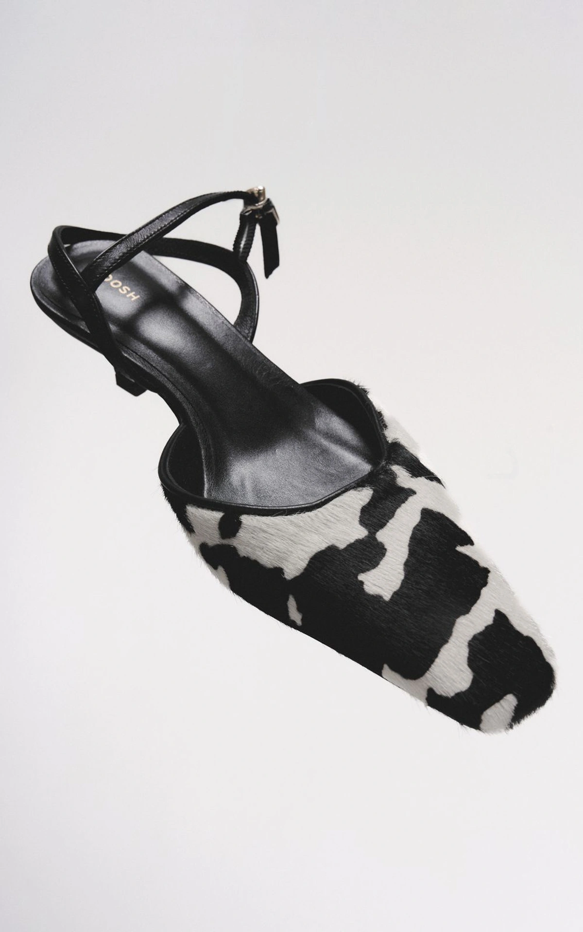 COW Slingbacks with Shaggy Texture
