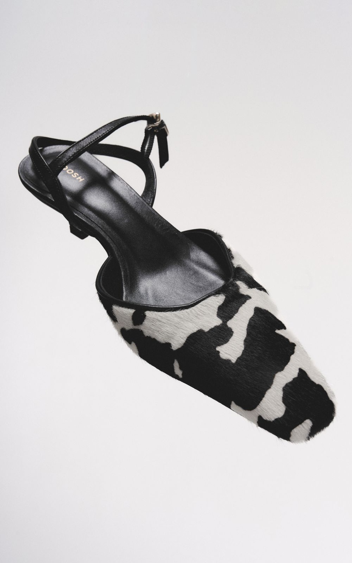 COW Slingbacks with Shaggy Texture