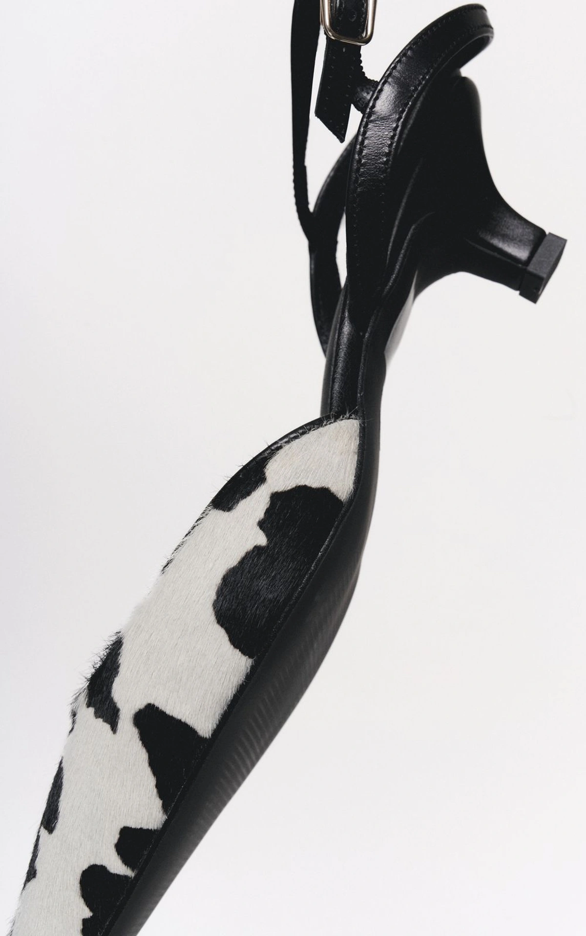 COW Slingbacks with Shaggy Texture