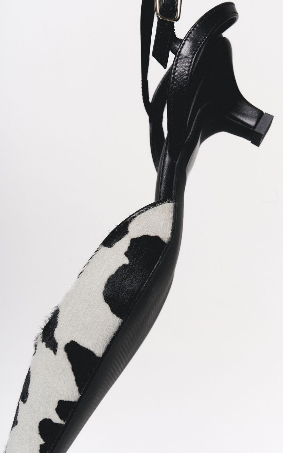 COW Slingbacks with Shaggy Texture