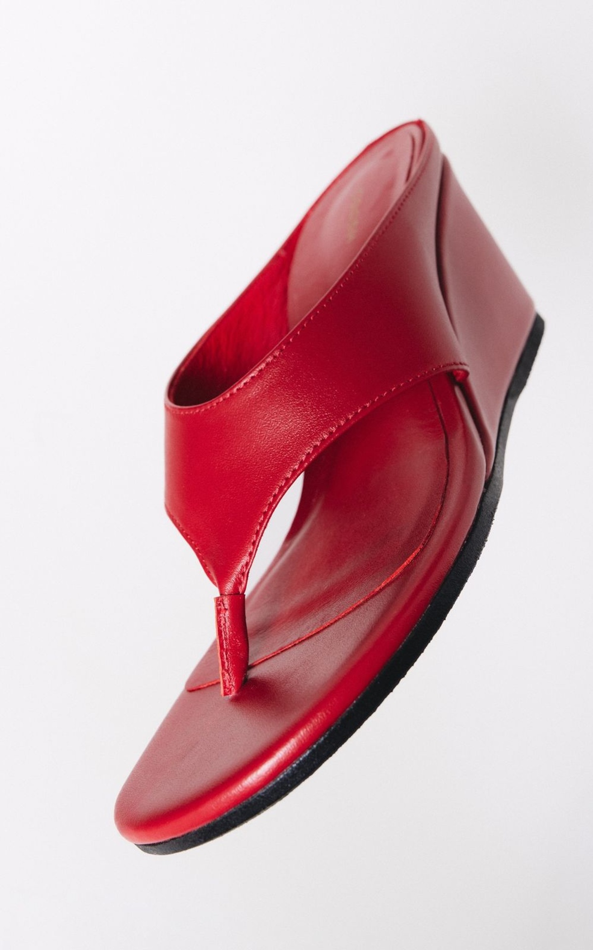 Wedge Sliders AYLA in Genuine Leather