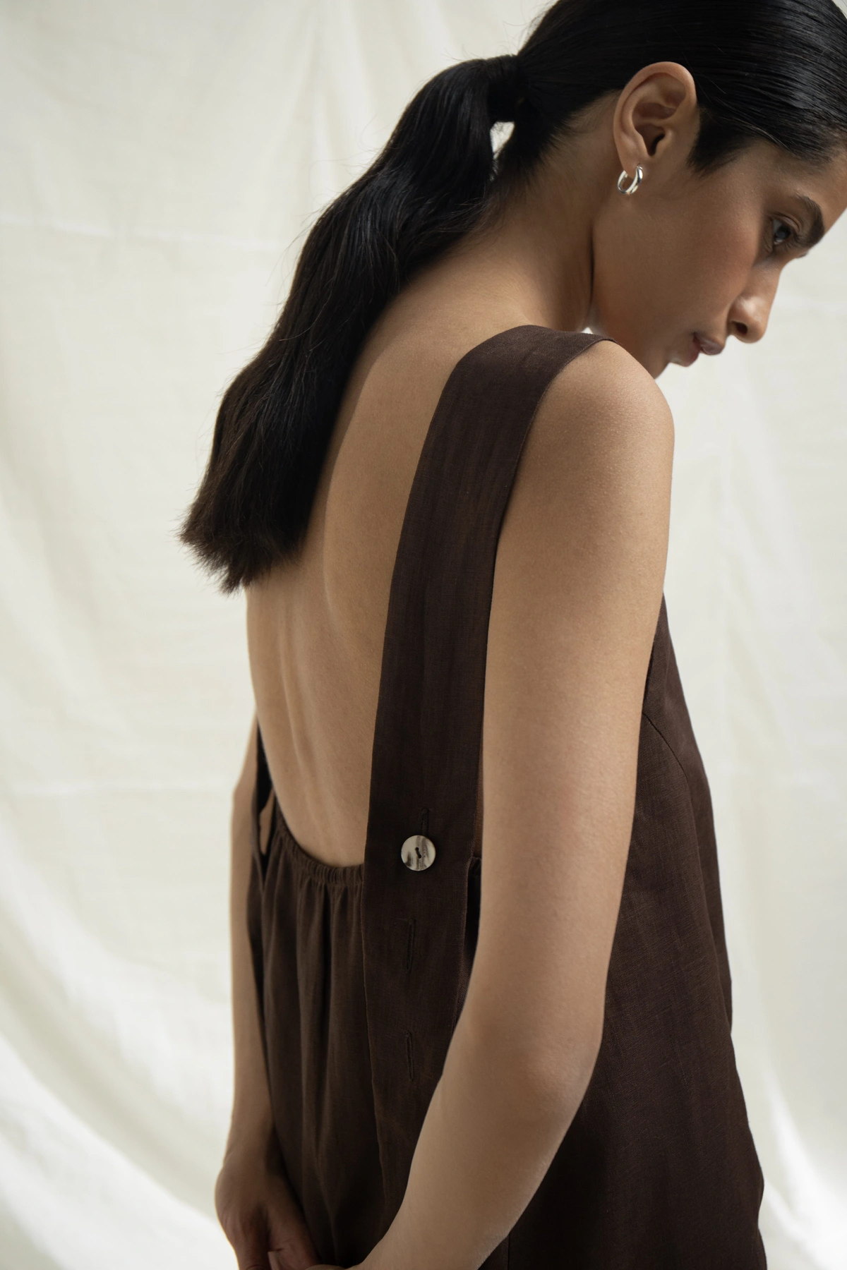 Hemp A-Line Mini Dress