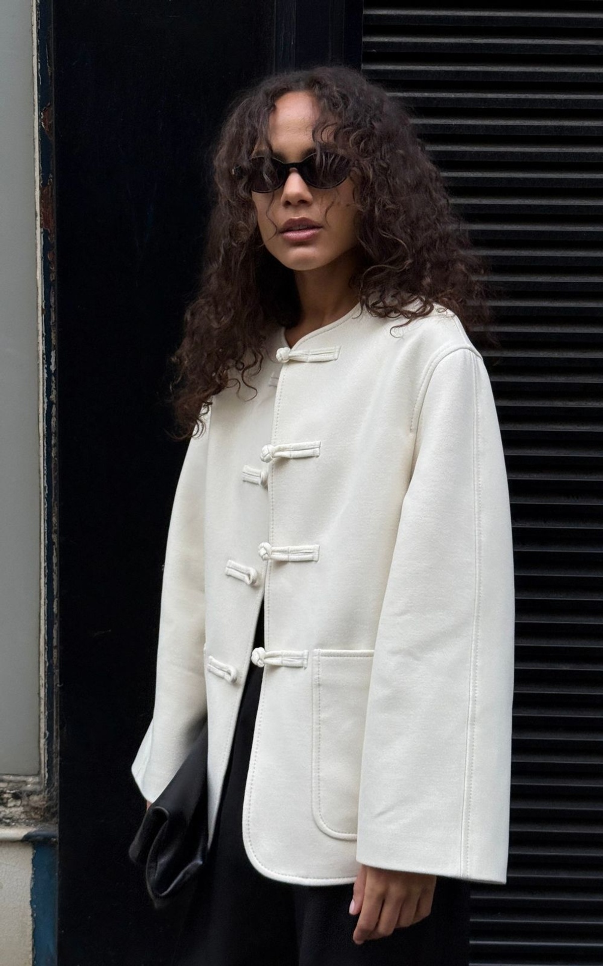 Asian-Inspired Cropped Coat SAYA