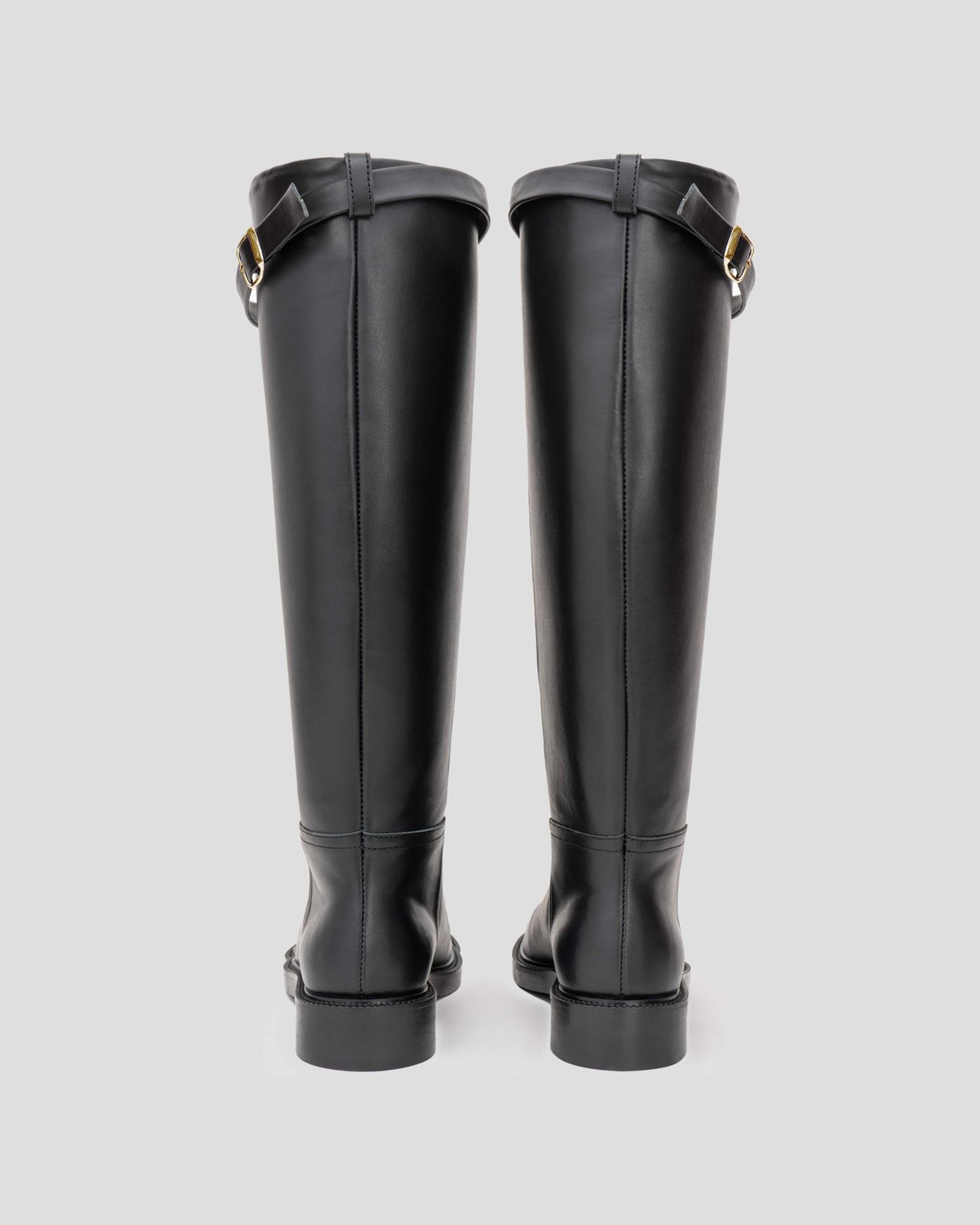 Jockey Style Boots with Removable Strap with Fleece Lining