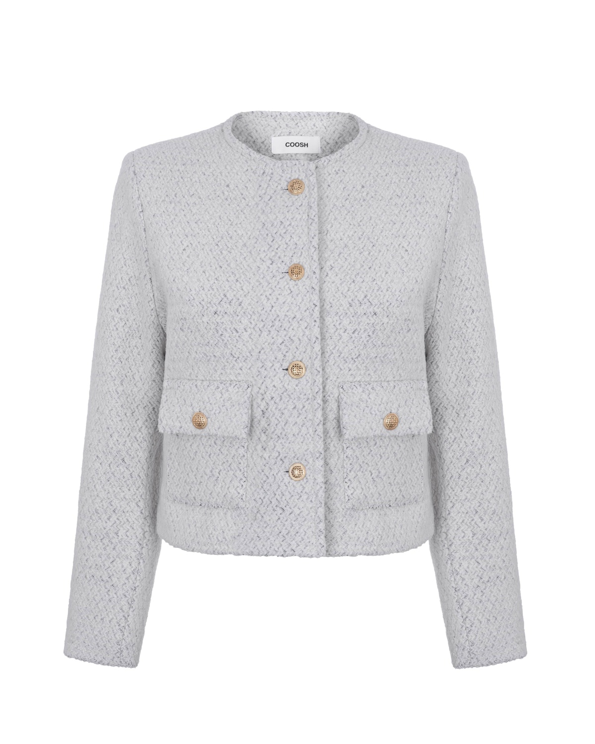 Cardigan Blazer with Pockets in Premium Boucle 