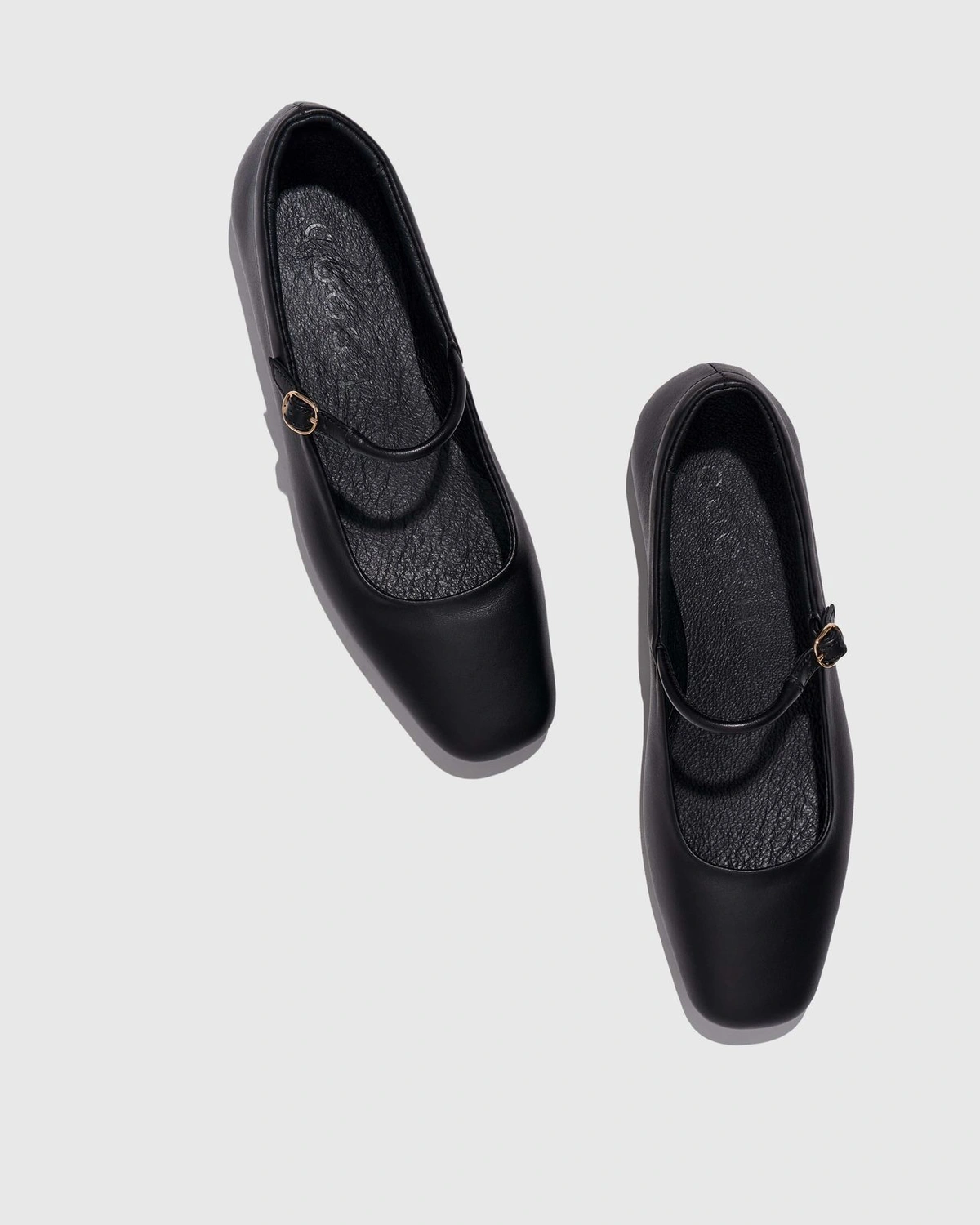 MARY JANE Leather Ballet Flats 
