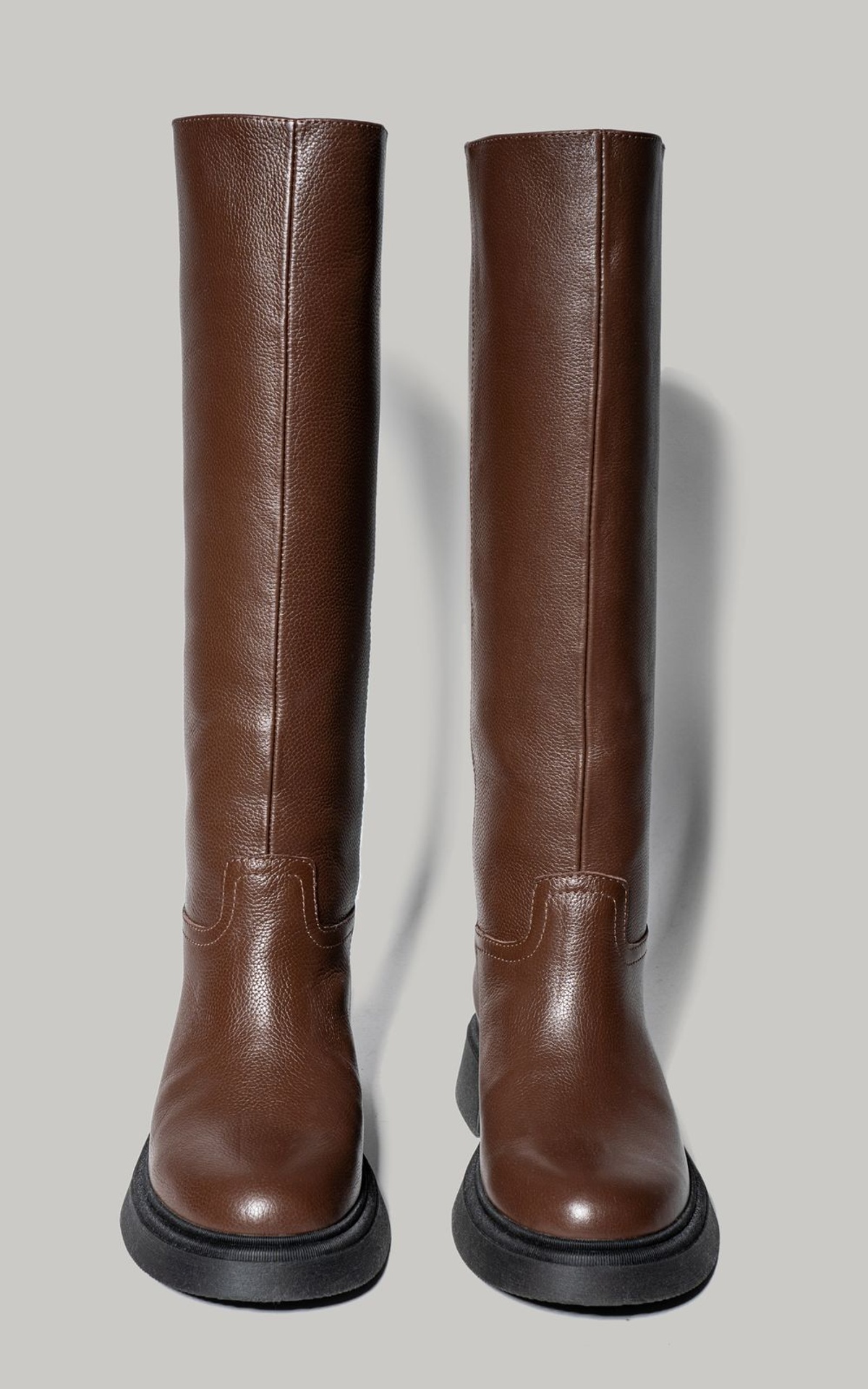 Жокейські чоботи з натуральної шкіри на байці