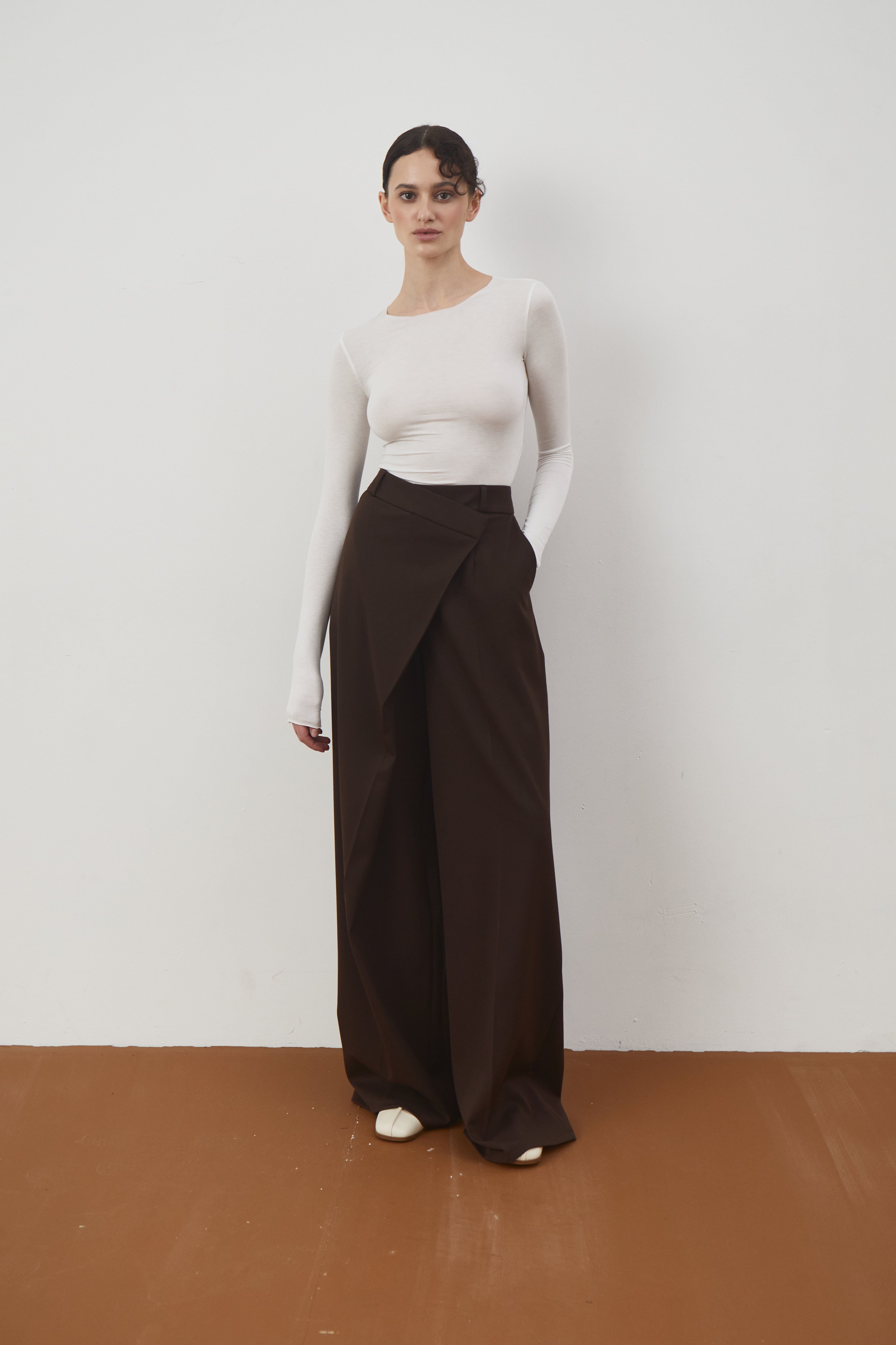 crushed palazzo pants