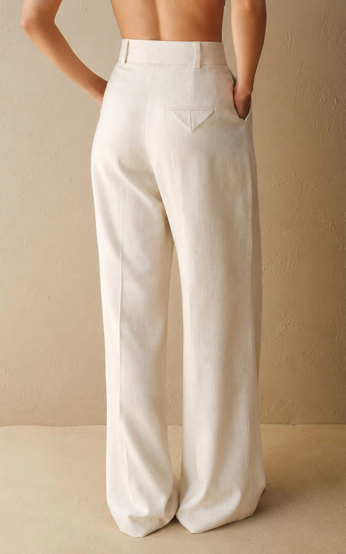 Straight Leg Linen Palazzo Pants ARNE