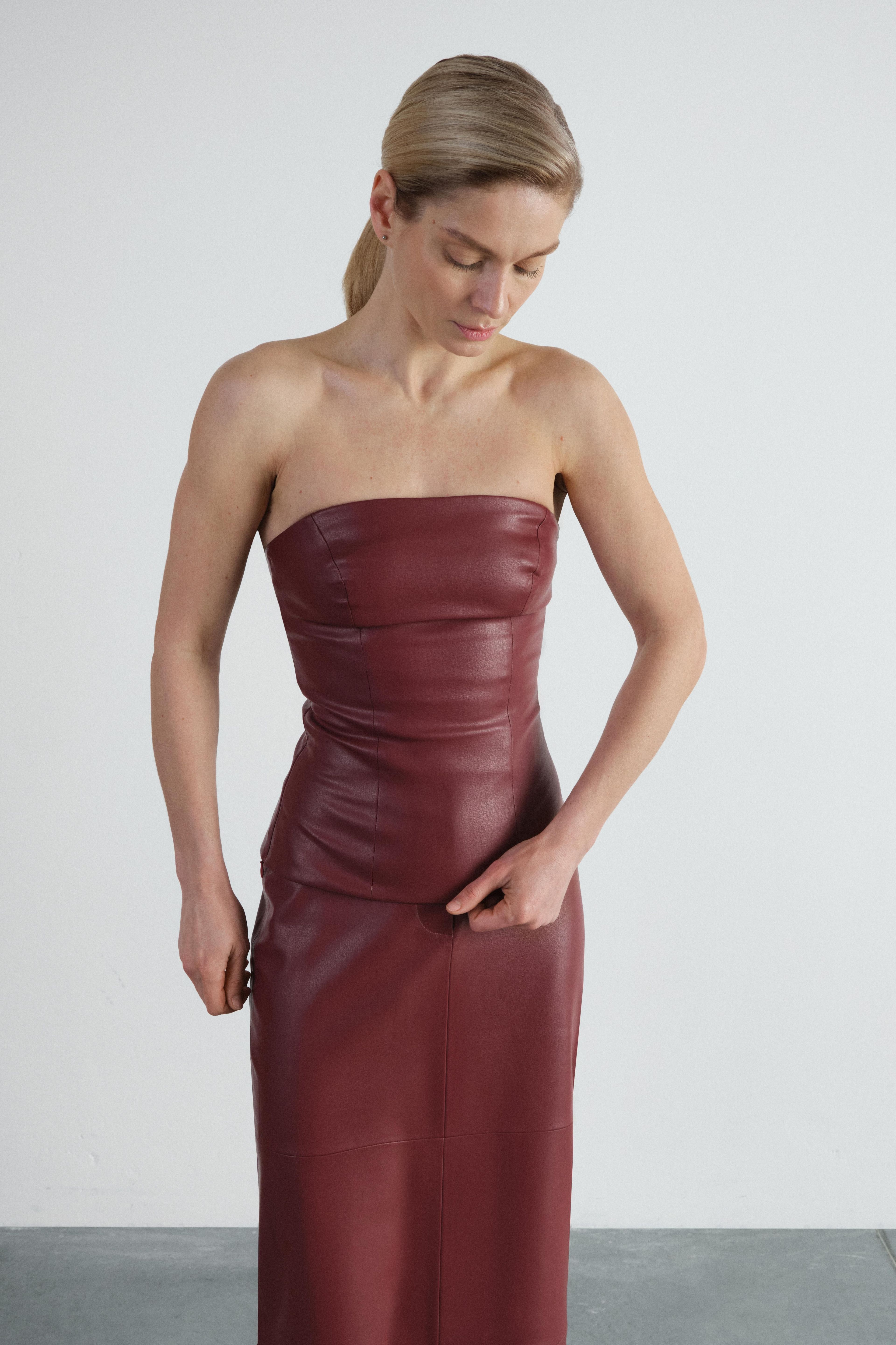 Корсет з екошкіри