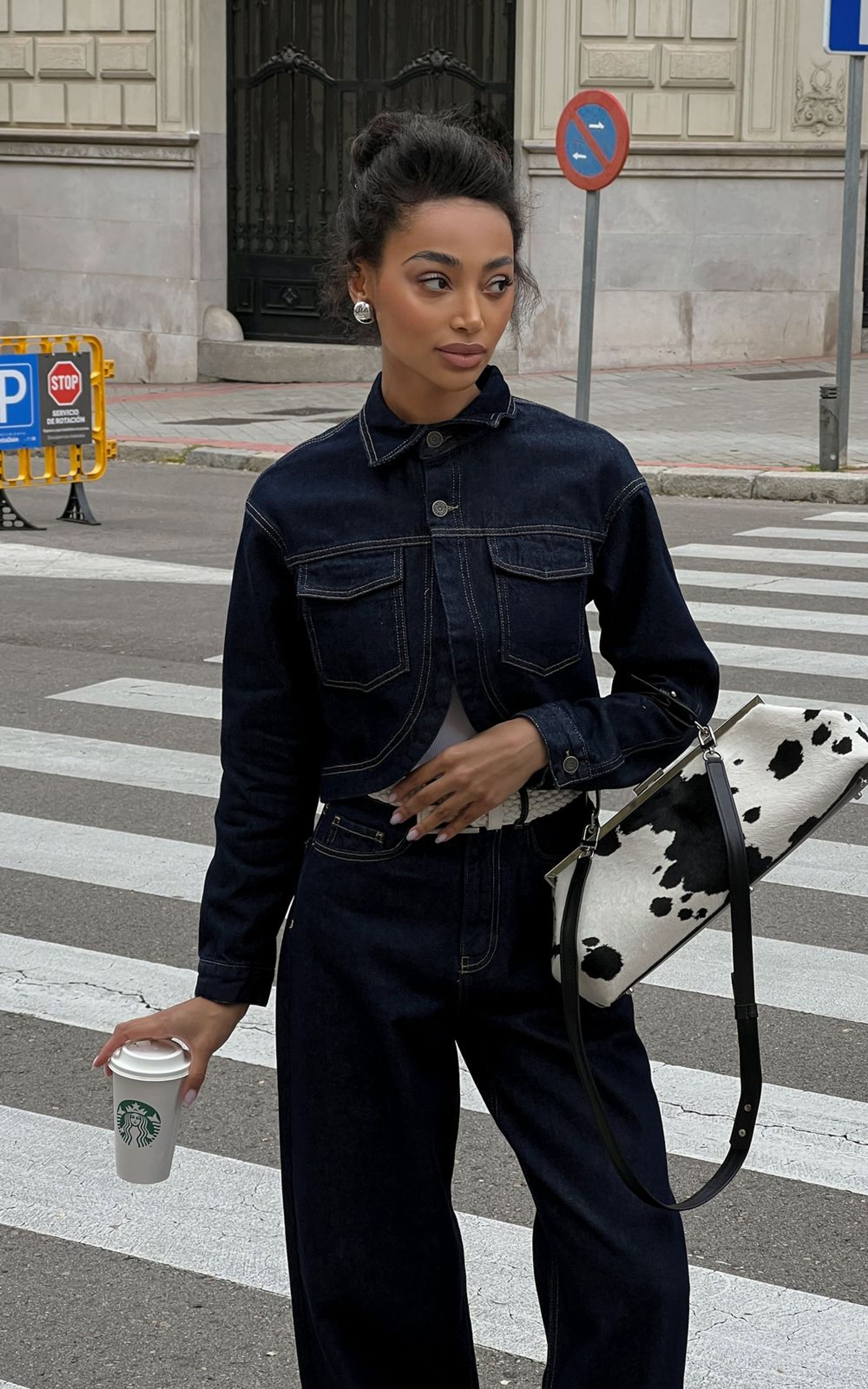 RAW DENIM Cropped Jacket