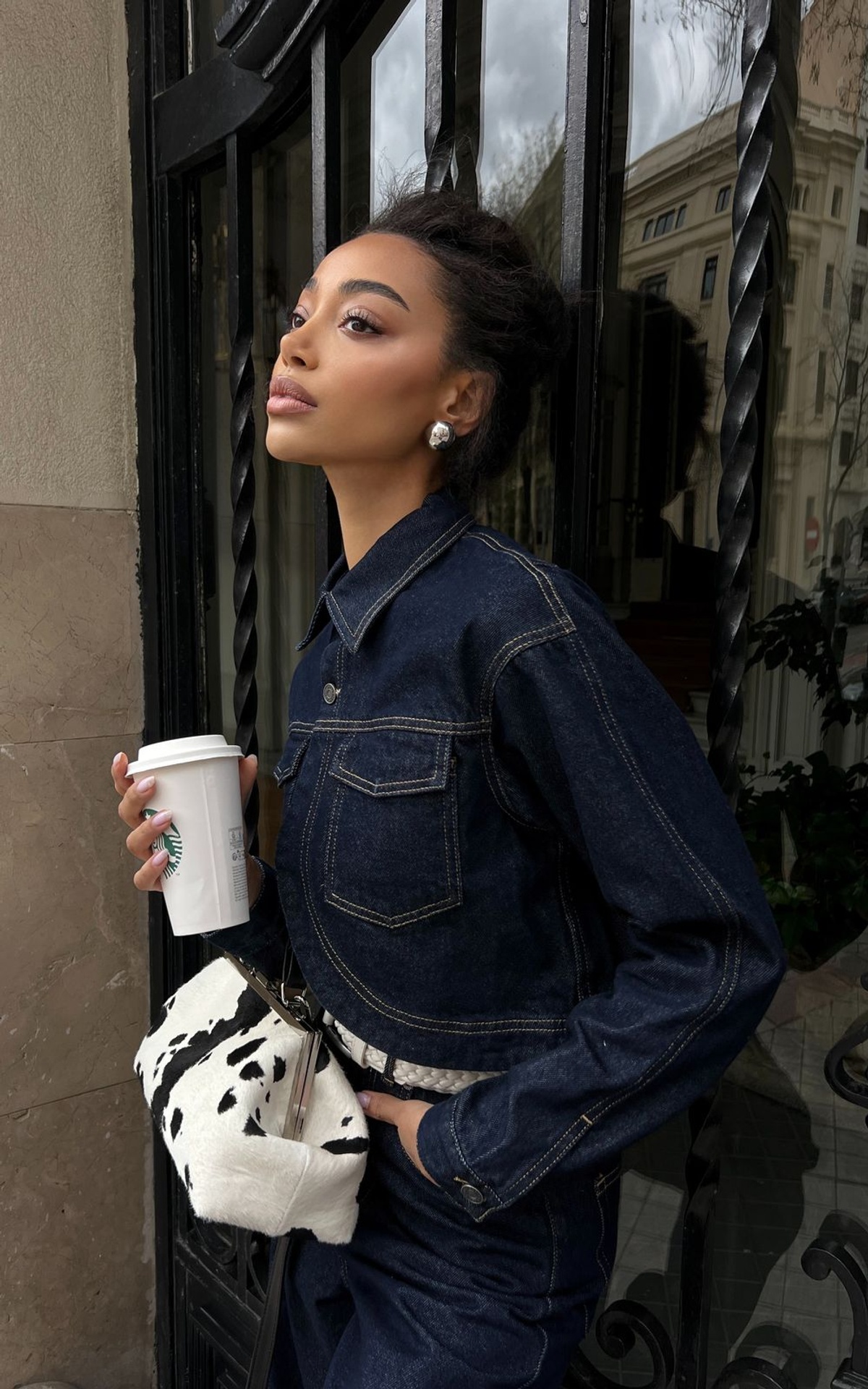 RAW DENIM Cropped Jacket