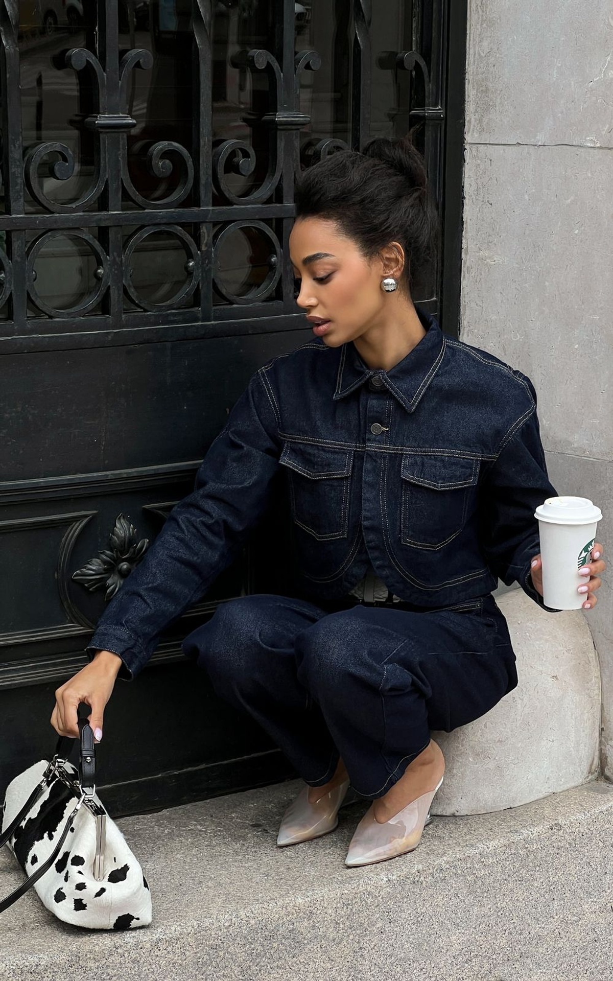 RAW DENIM Cropped Jacket