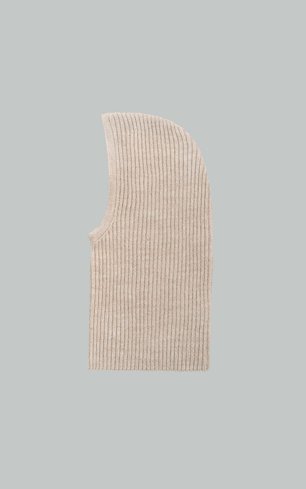 Women Lemon yellow Ribbed Balaclava | Stella McCartney US