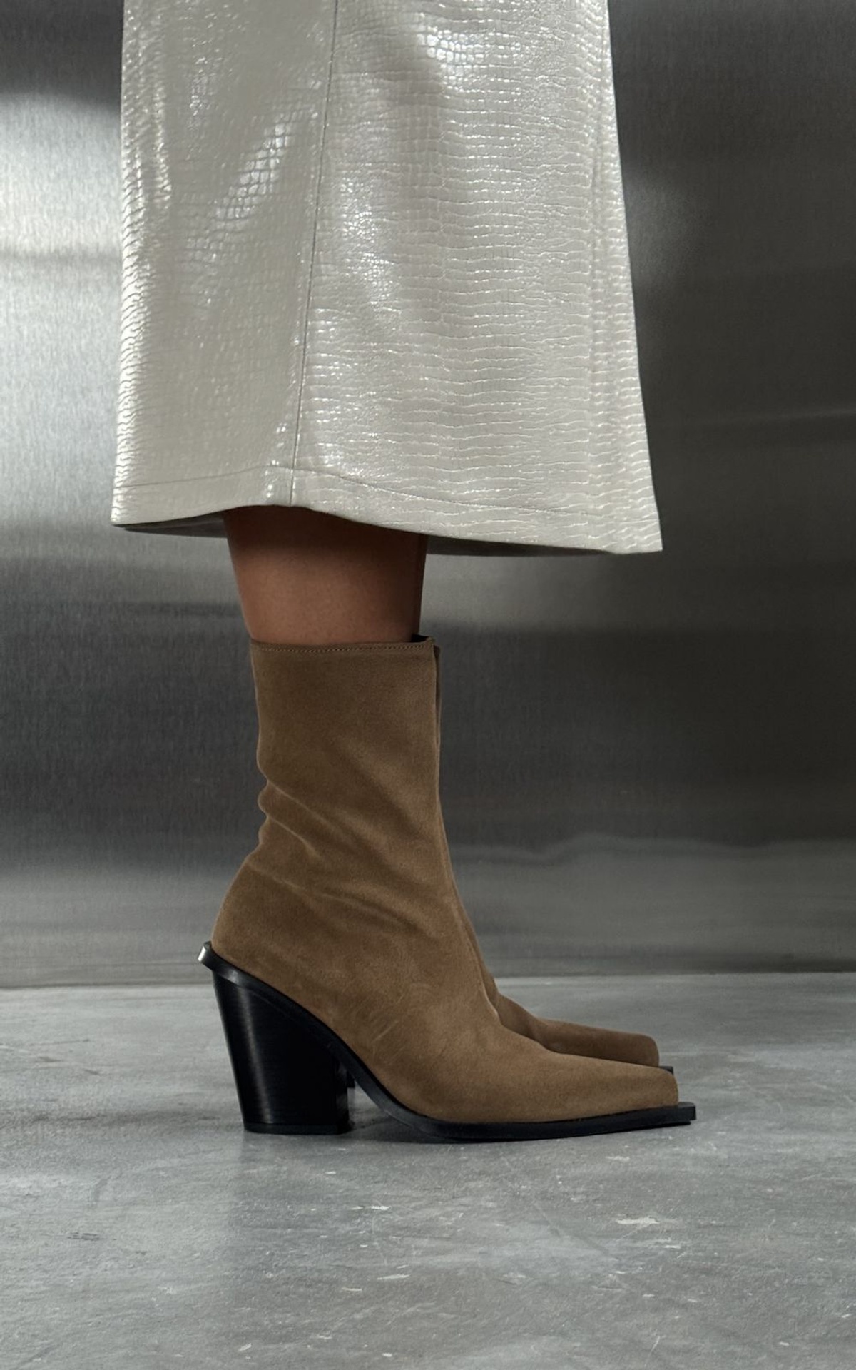 KASIA Suede Cowboy Boots