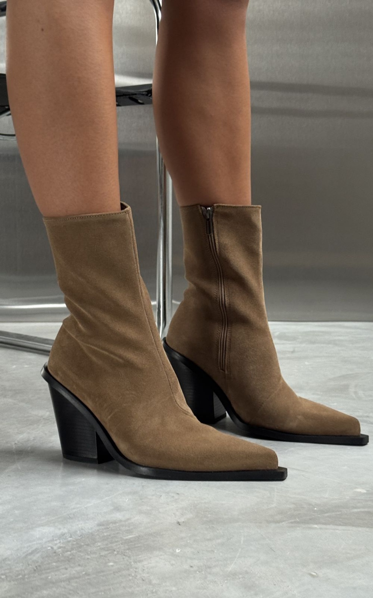 KASIA Suede Cowboy Boots