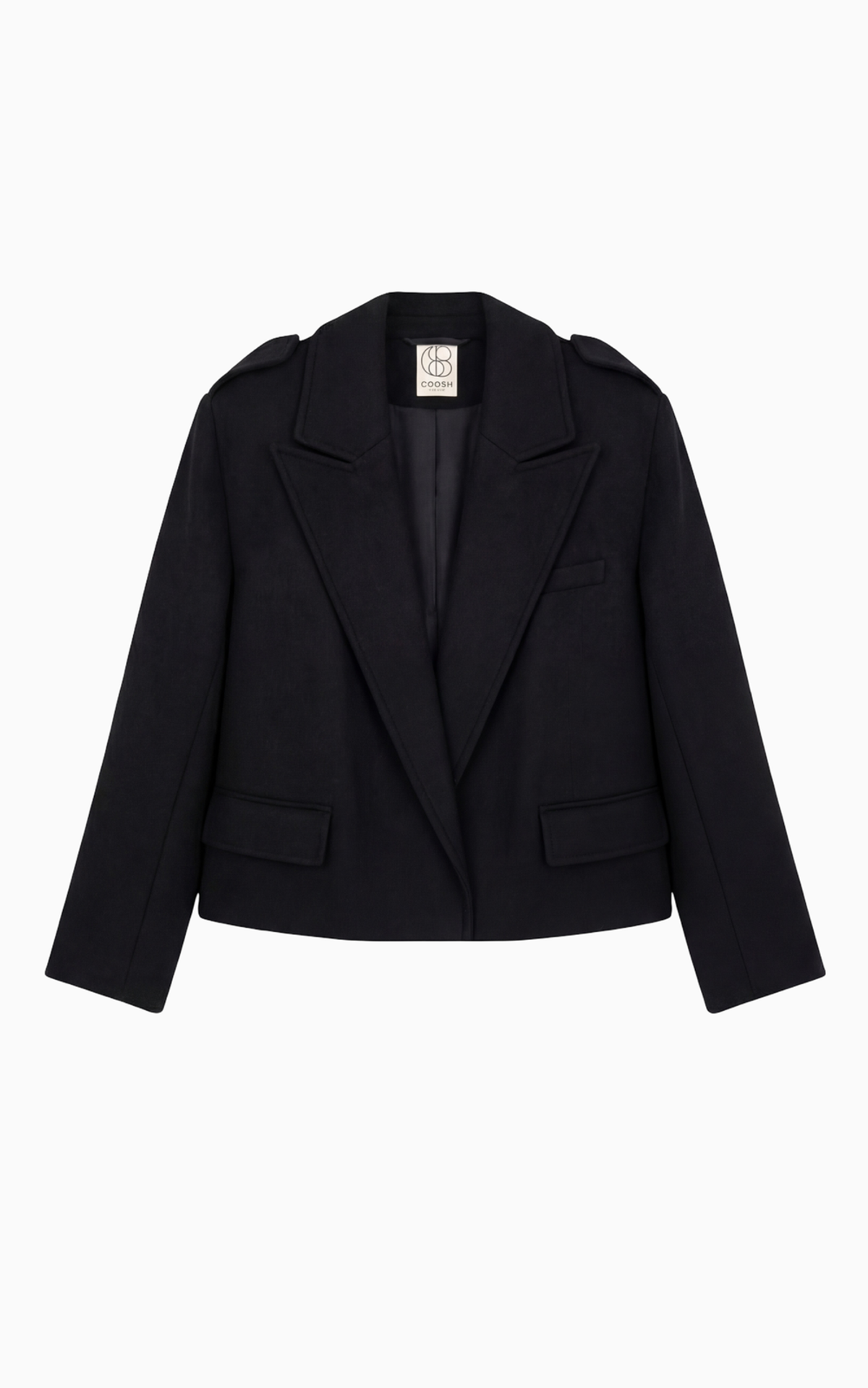 ARISS Cropped Woolen Coat