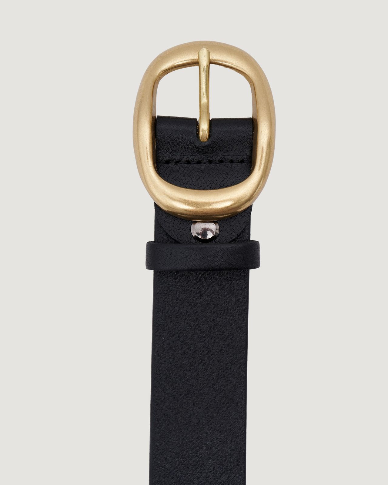 Smooth Leather Wide Belt - Black | COOSH