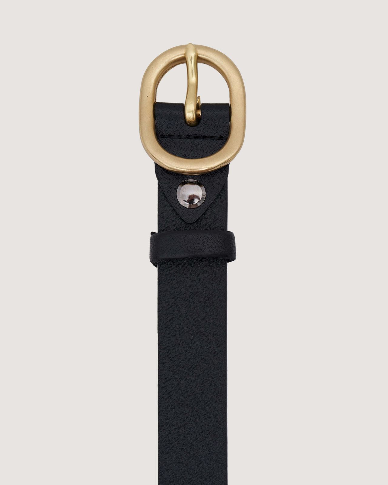Smooth Leather Slim Belt - Black | COOSH