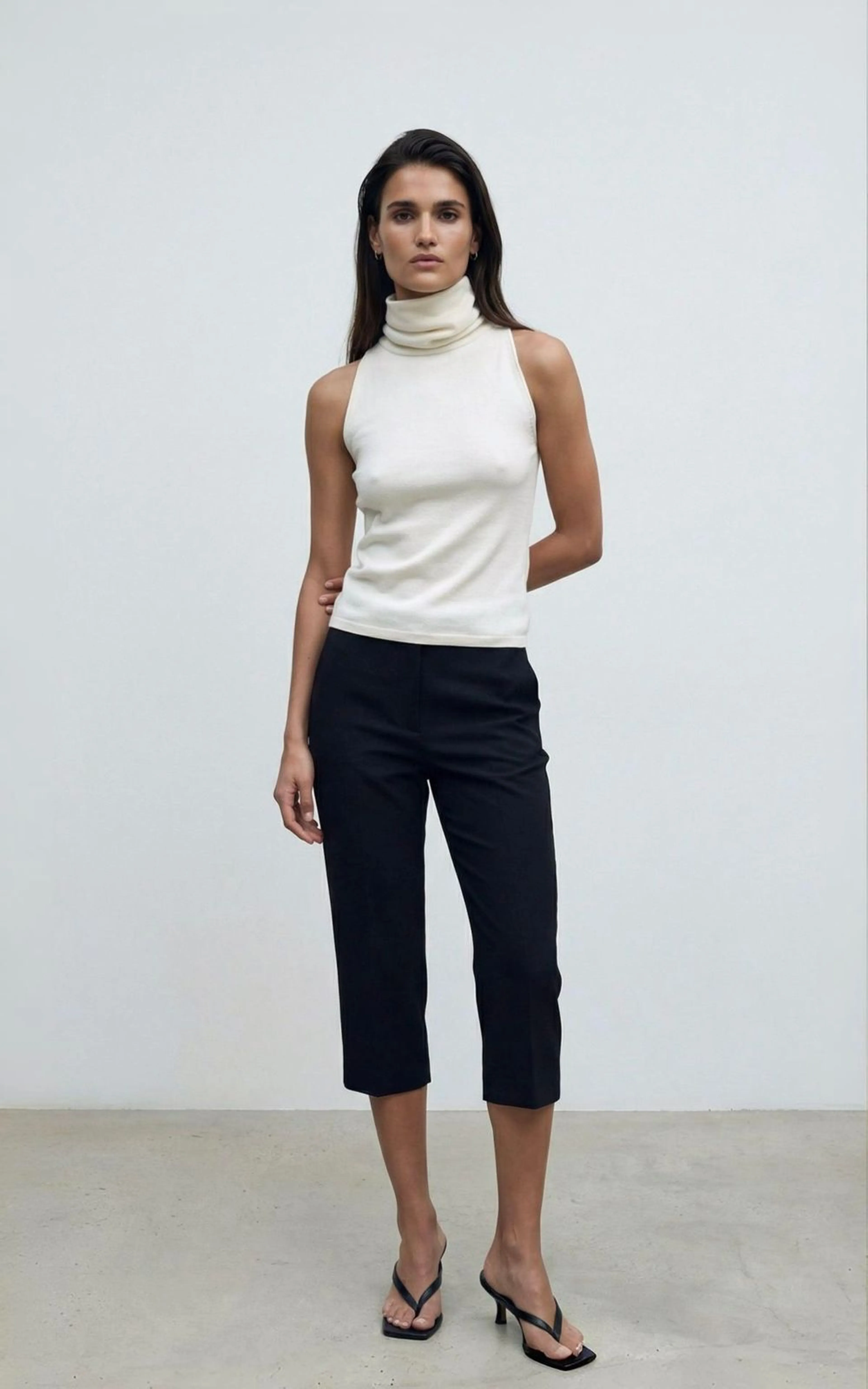 Classic Suit Fabric Capris