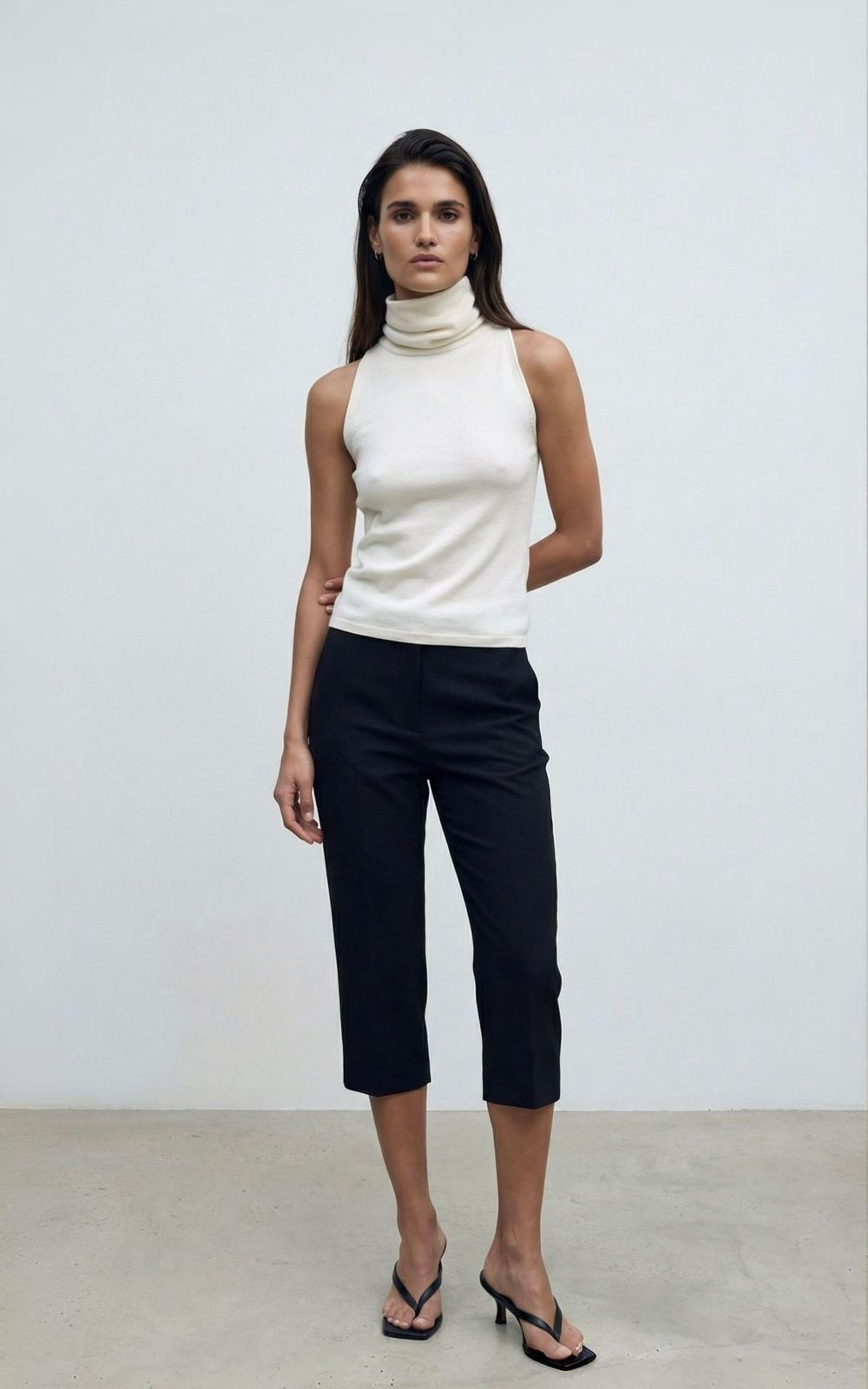 Classic Suit Fabric Capris