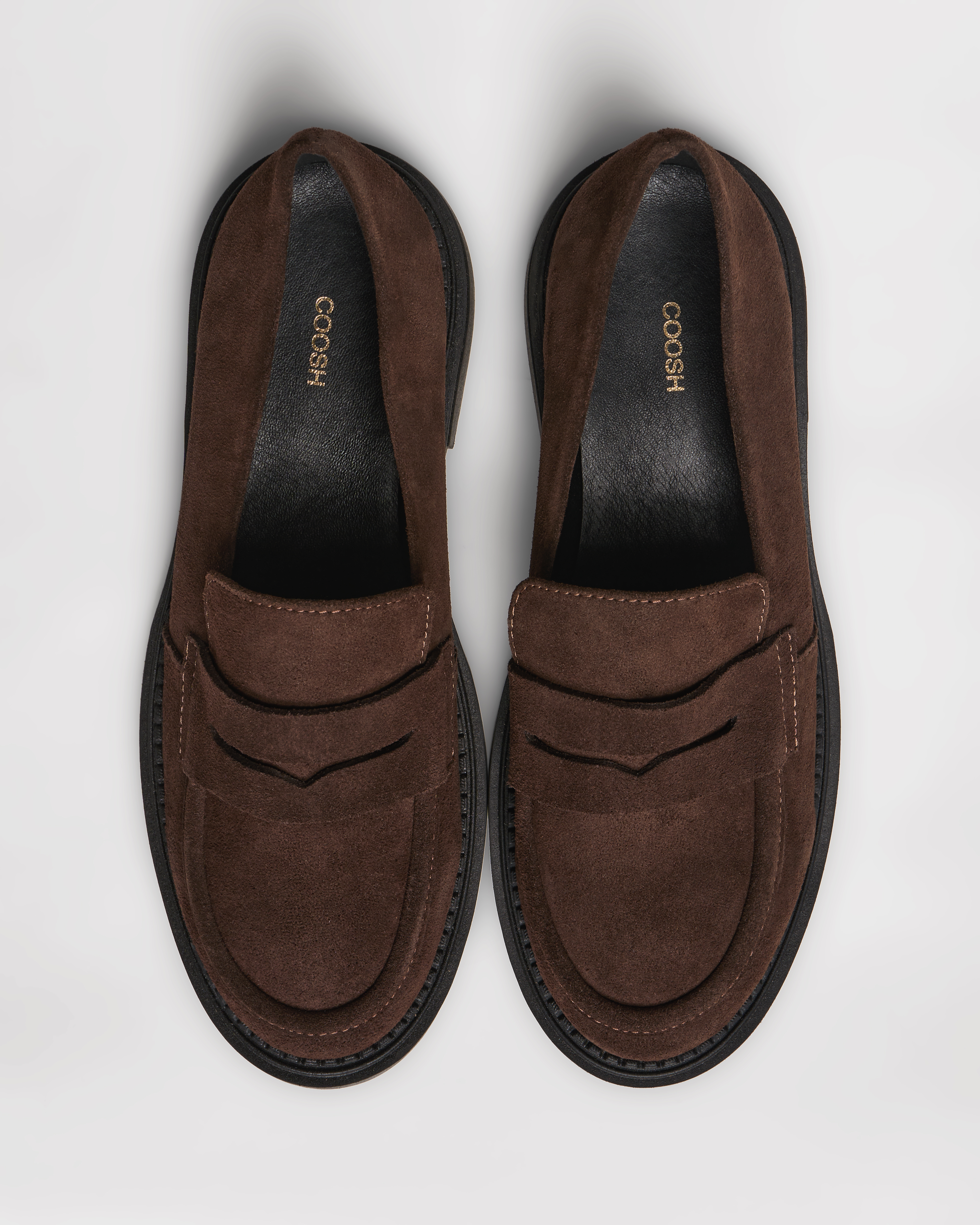Classic Suede Loafers - Chocolate | COOSH