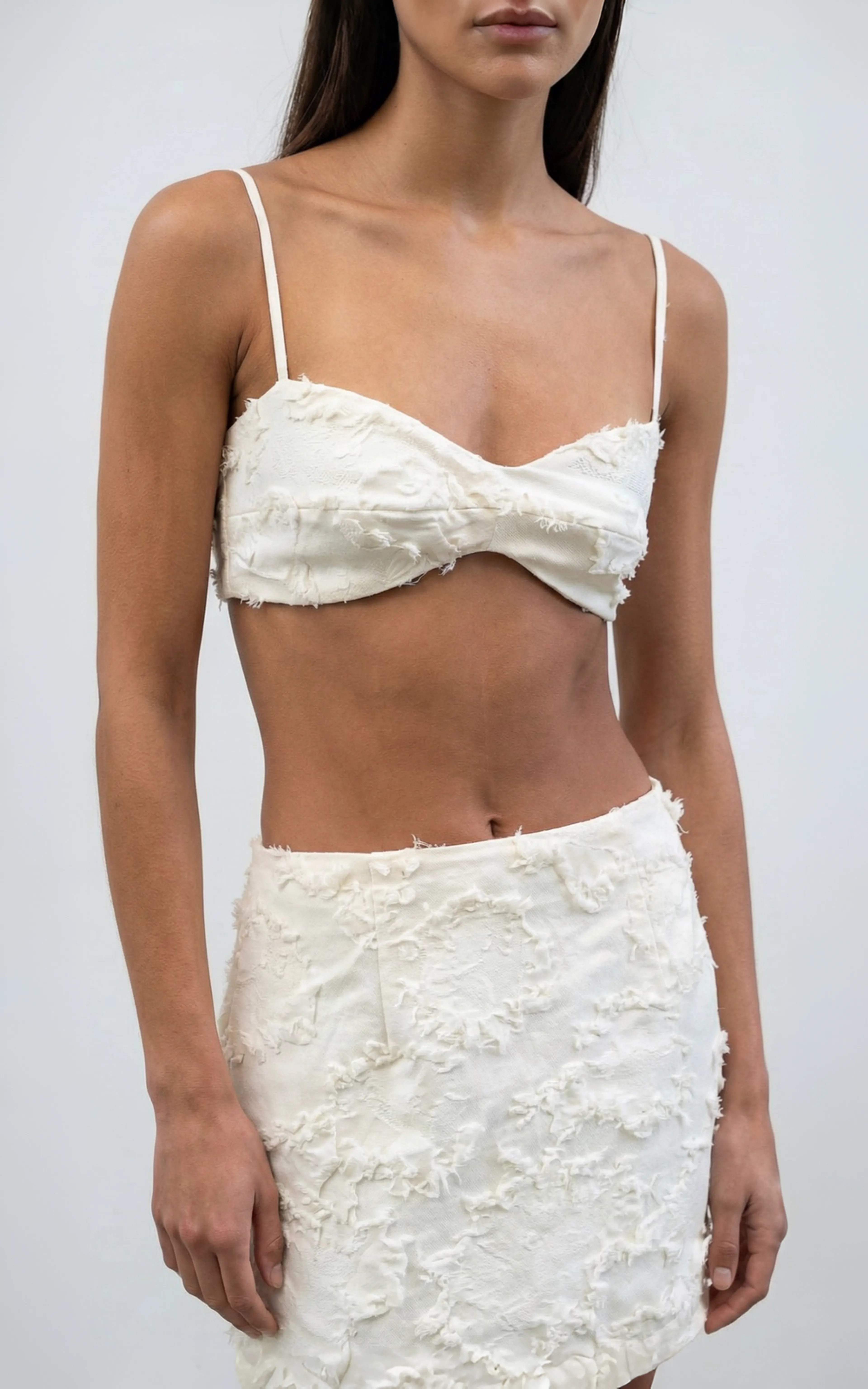Textured Jacquard Bralette Top JACQUELINE