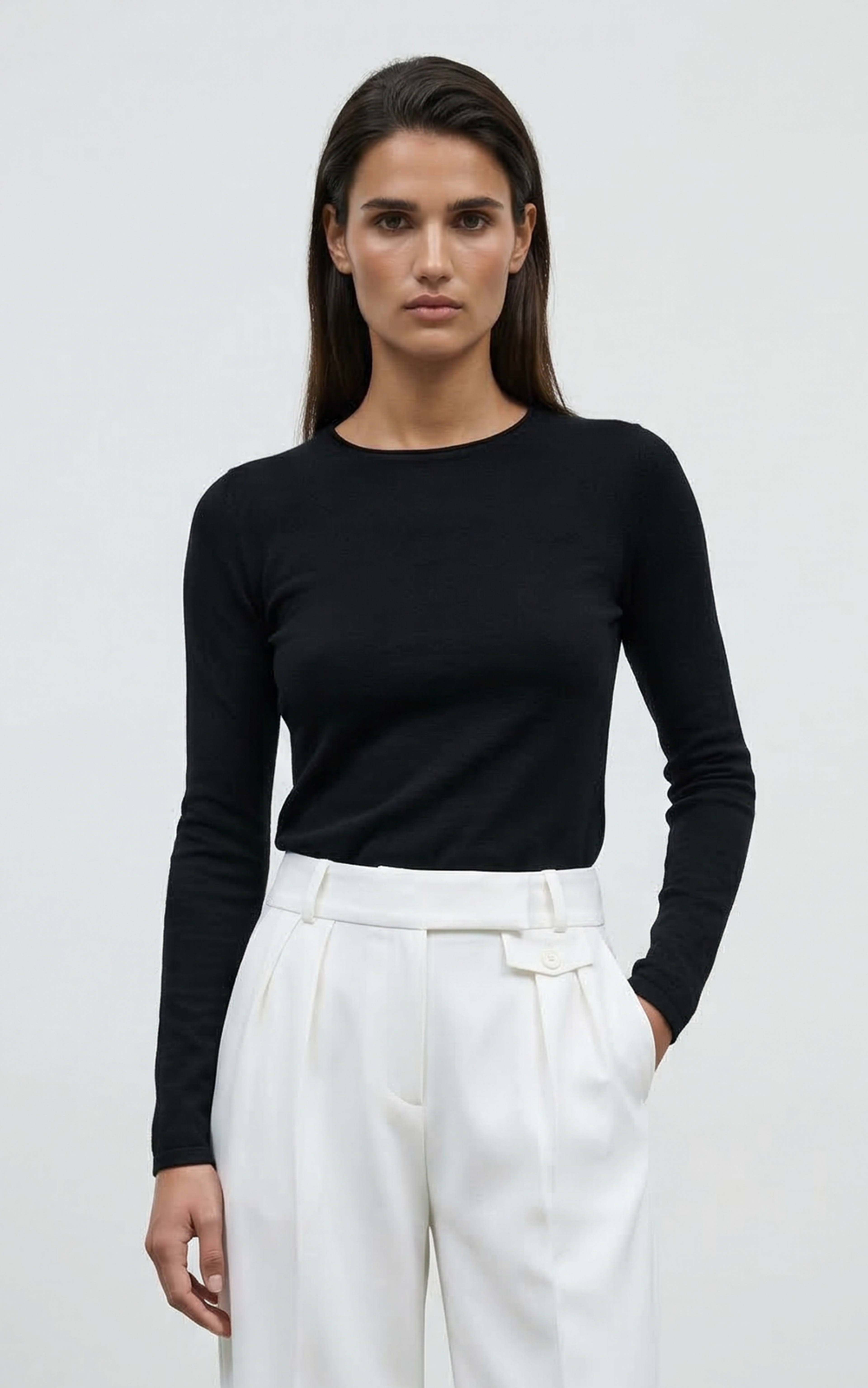 Knitted Longsleeve with Crew Neck