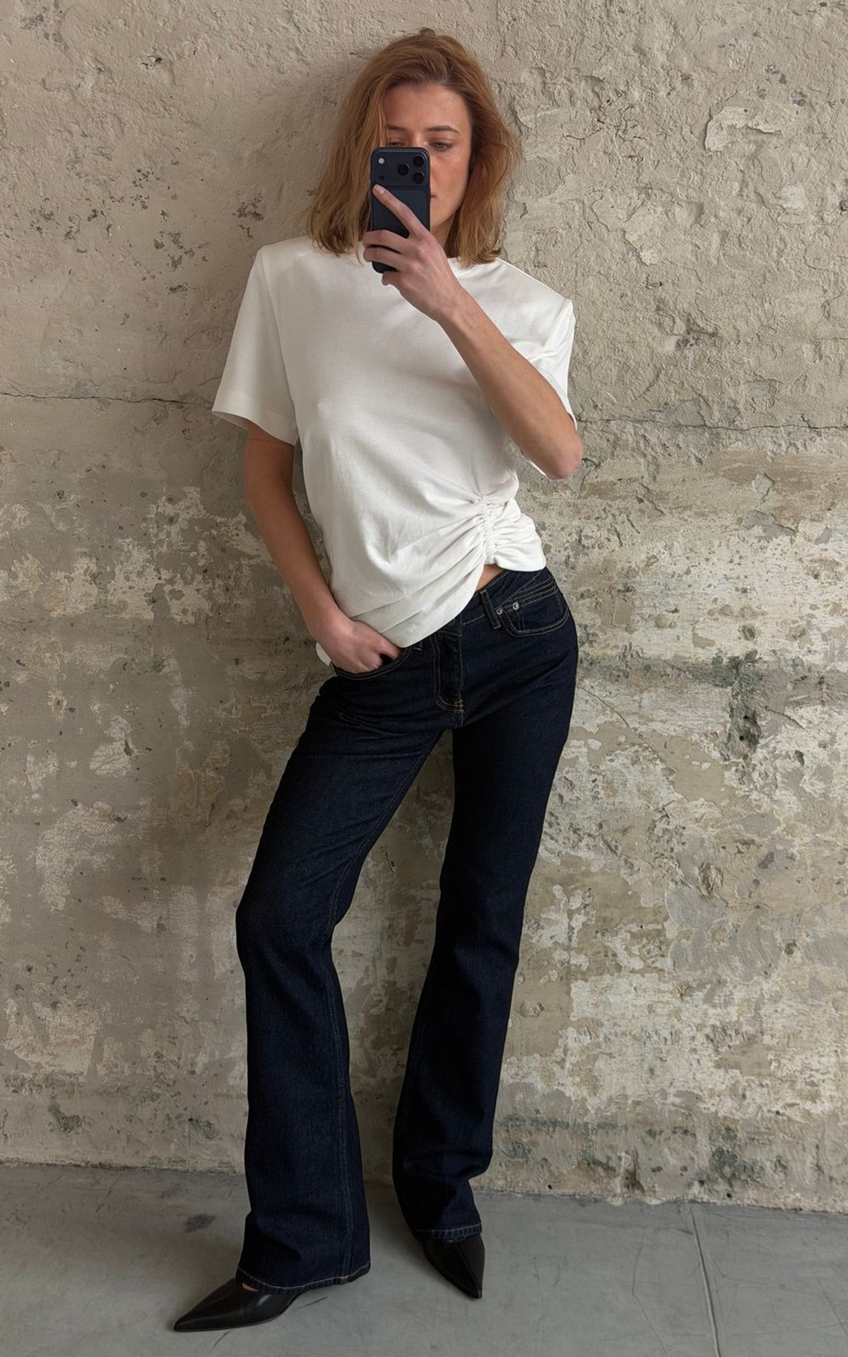 Джинси кльош вінтажні приталені