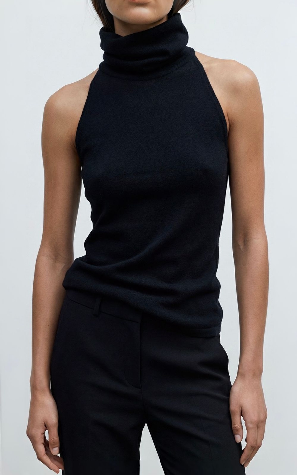 Halter-Neck Viscose Top