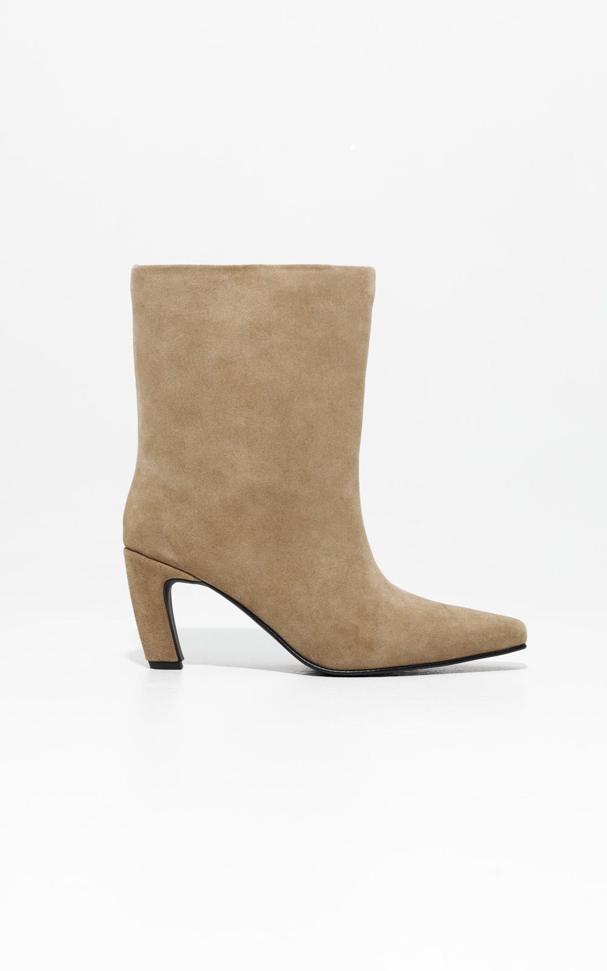 CARLA Suede Ankle Boots with Wide Shaft